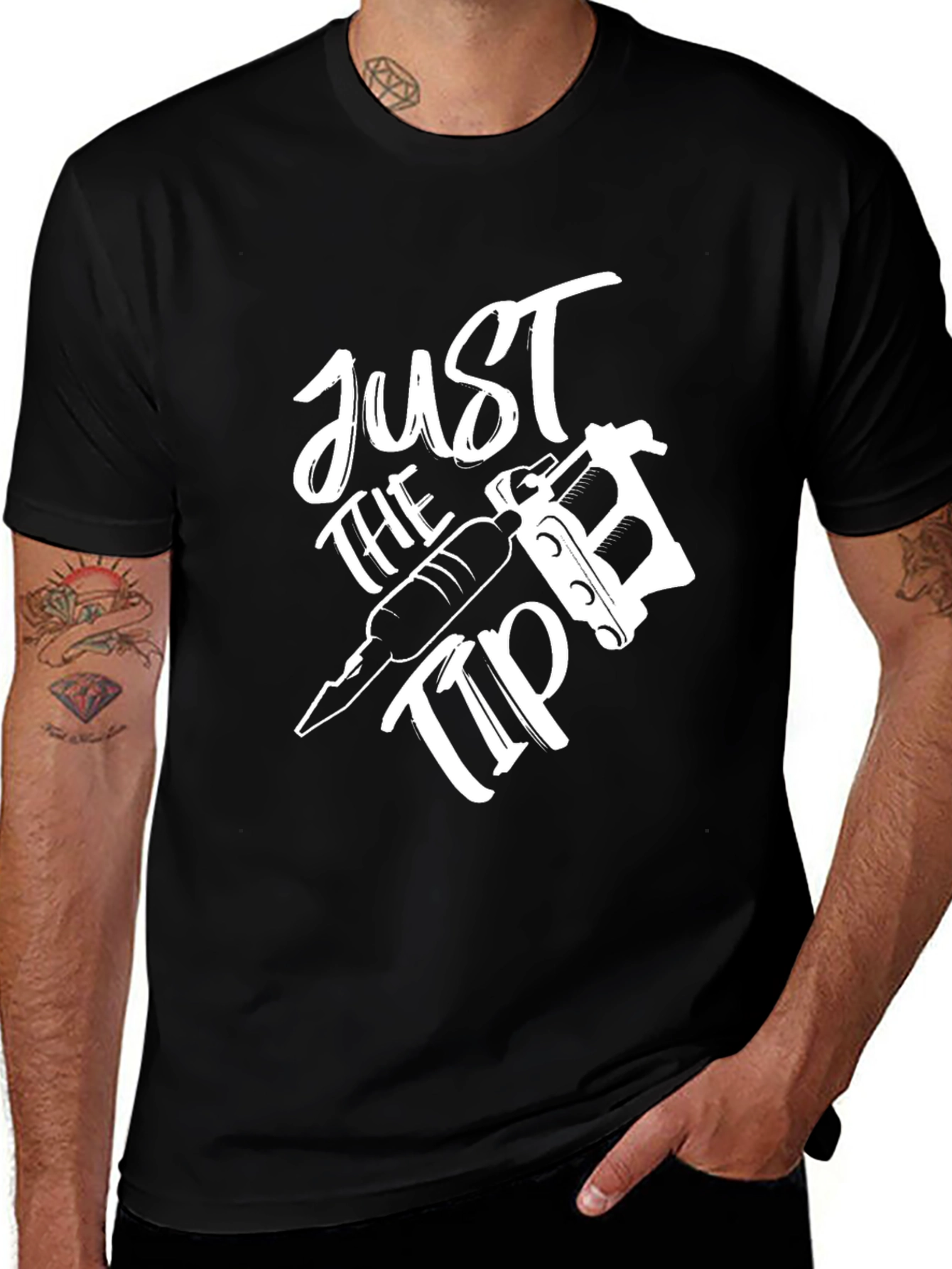 Variant 13 of Just The Tip Tattoo Artist Graphic Tee