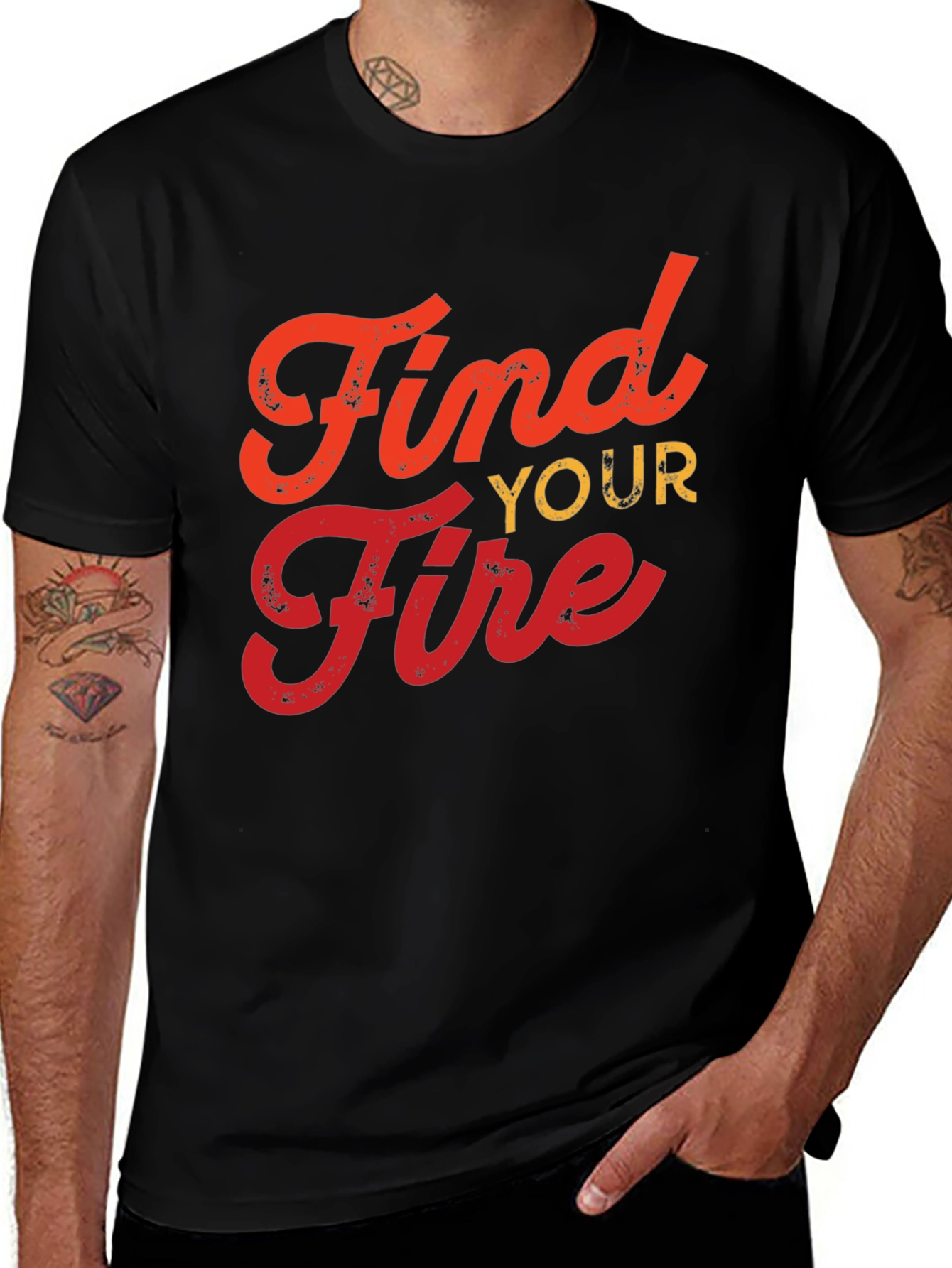 Variant 21 of Find Your Fire Graphic Tee - Black