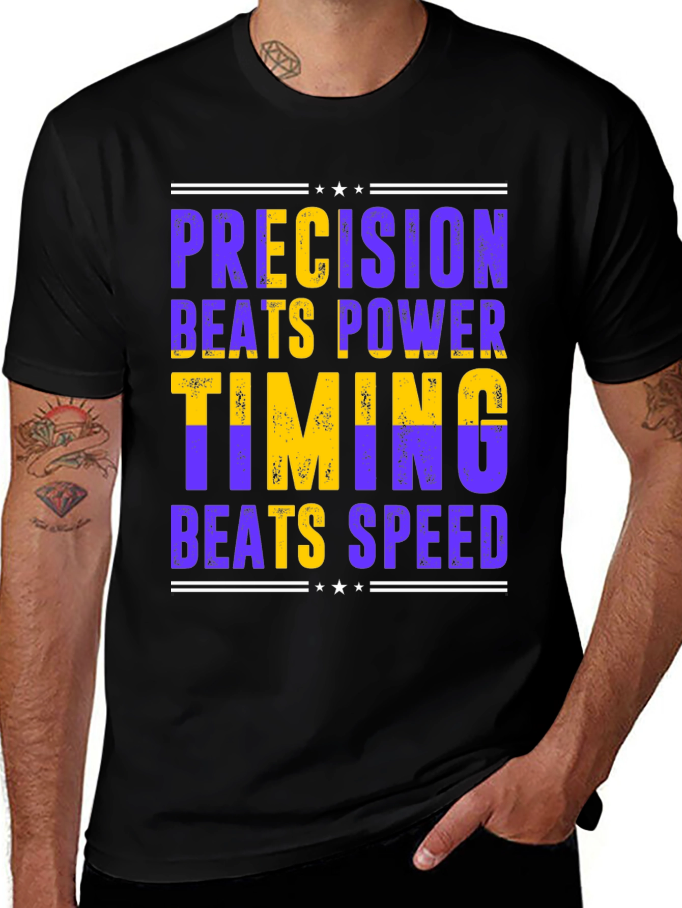Variant 16 of Precision Beats Power Graphic Tee