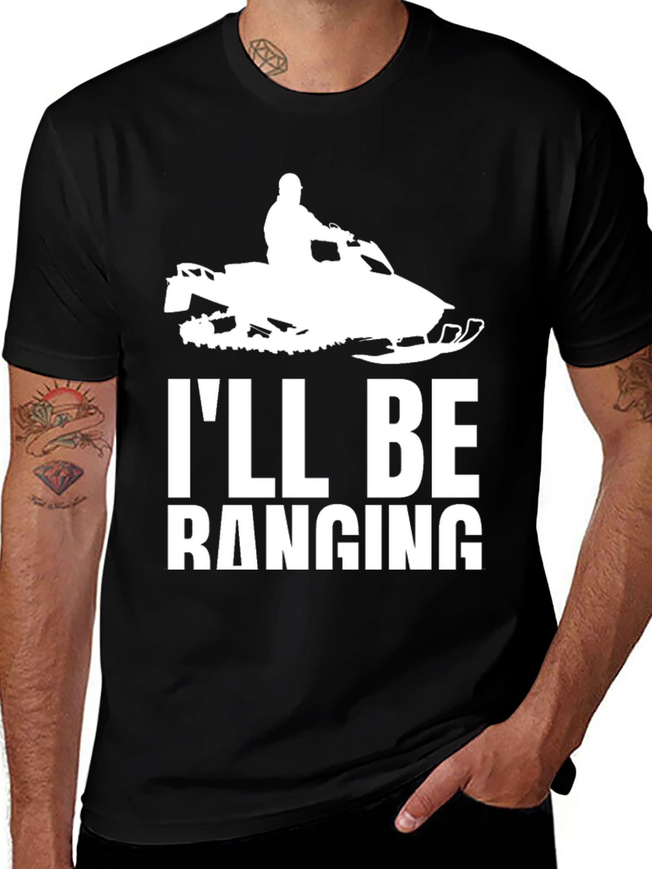Snowmobiling T-Shirt - I'll Be Ranging