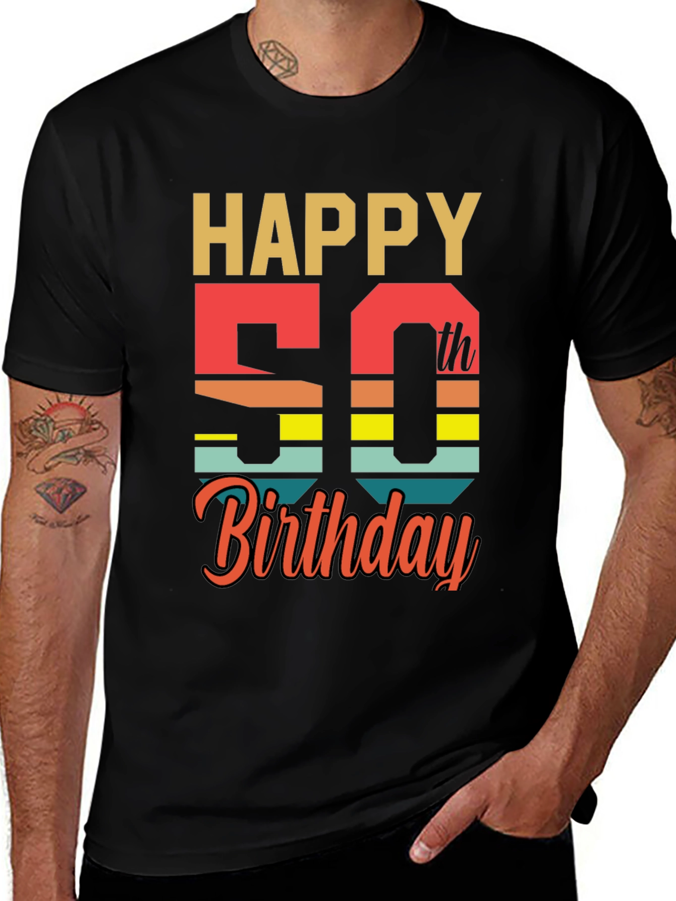 Variant 11 of Happy 50th Birthday Graphic T-Shirt