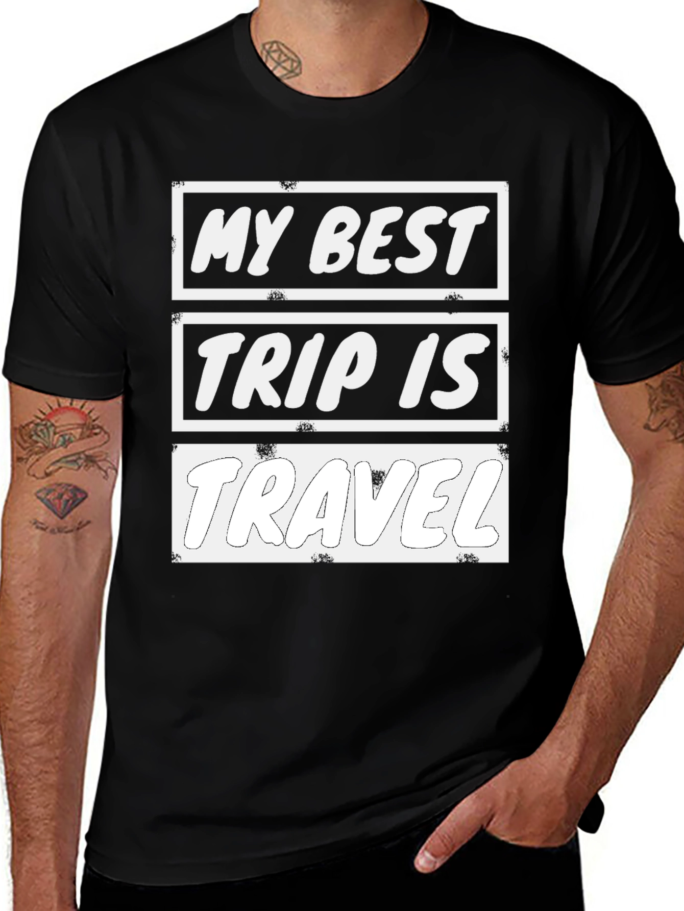 Variant 27 of My Best Trip is Travel Graphic T-Shirt