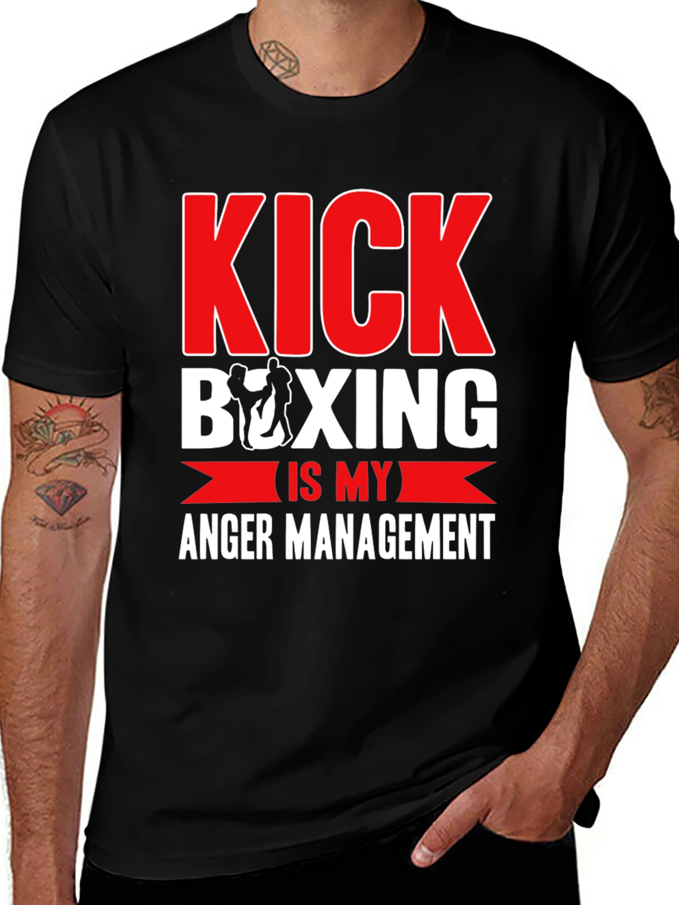 Variant 8 of Kickboxing Anger Management Graphic T-Shirt