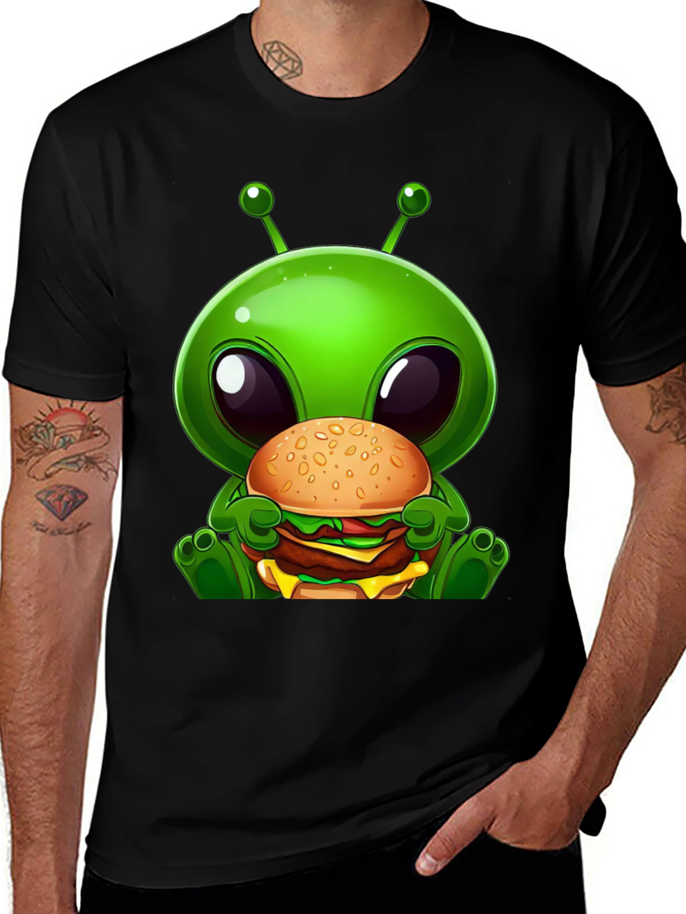 Variant 19 of Alien Burger Graphic T-Shirt