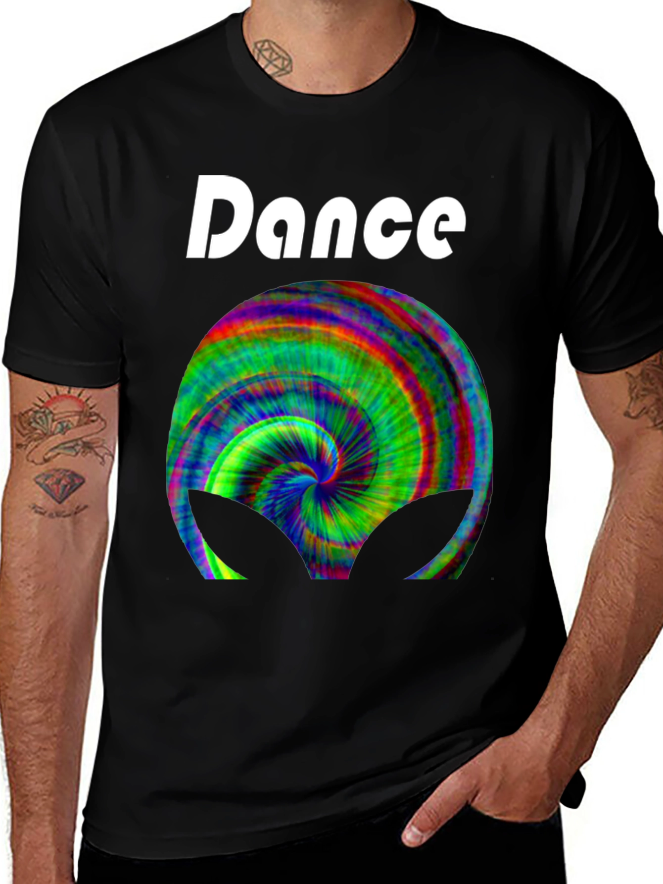 Variant 5 of Dance Alien Tie-Dye Graphic T-Shirt