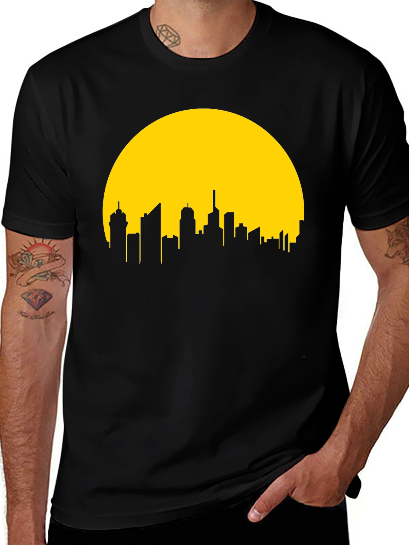 Variant 19 of Cityscape Silhouette T-Shirt