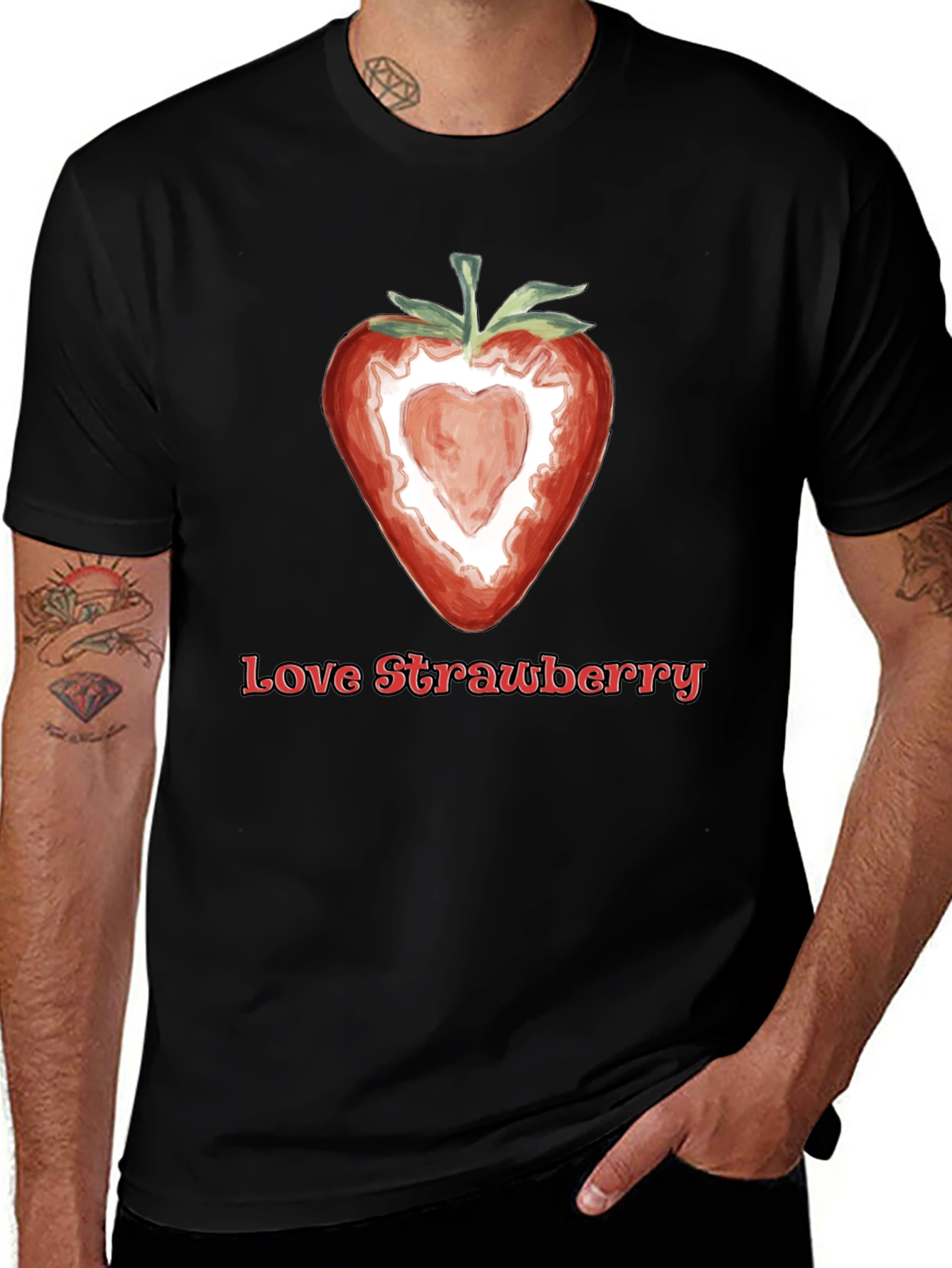 Variant 3 of Love Strawberry Graphic Tee