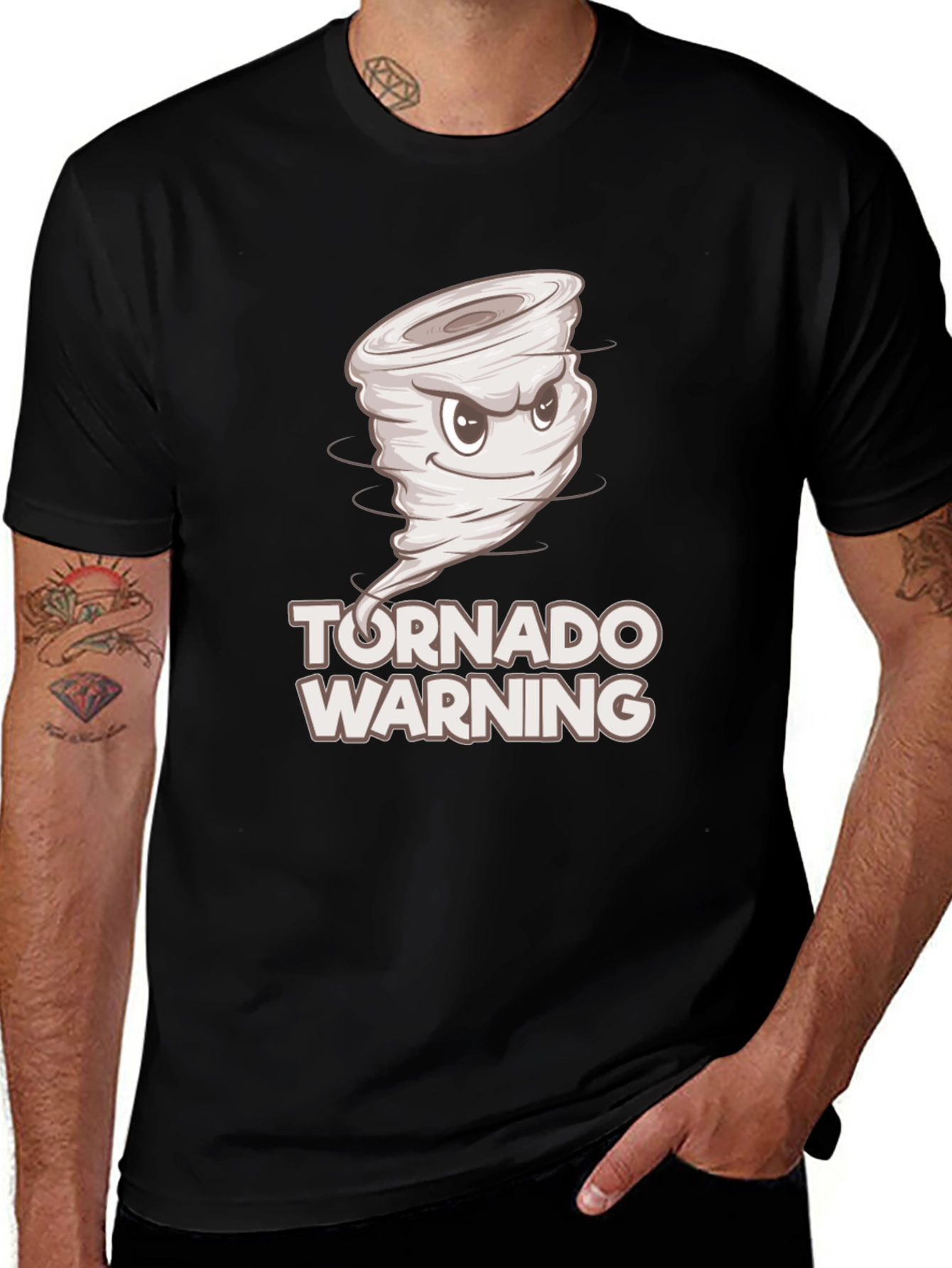 Variant 10 of Tornado Warning Graphic Tee - Novelty Storm Chaser Shirt