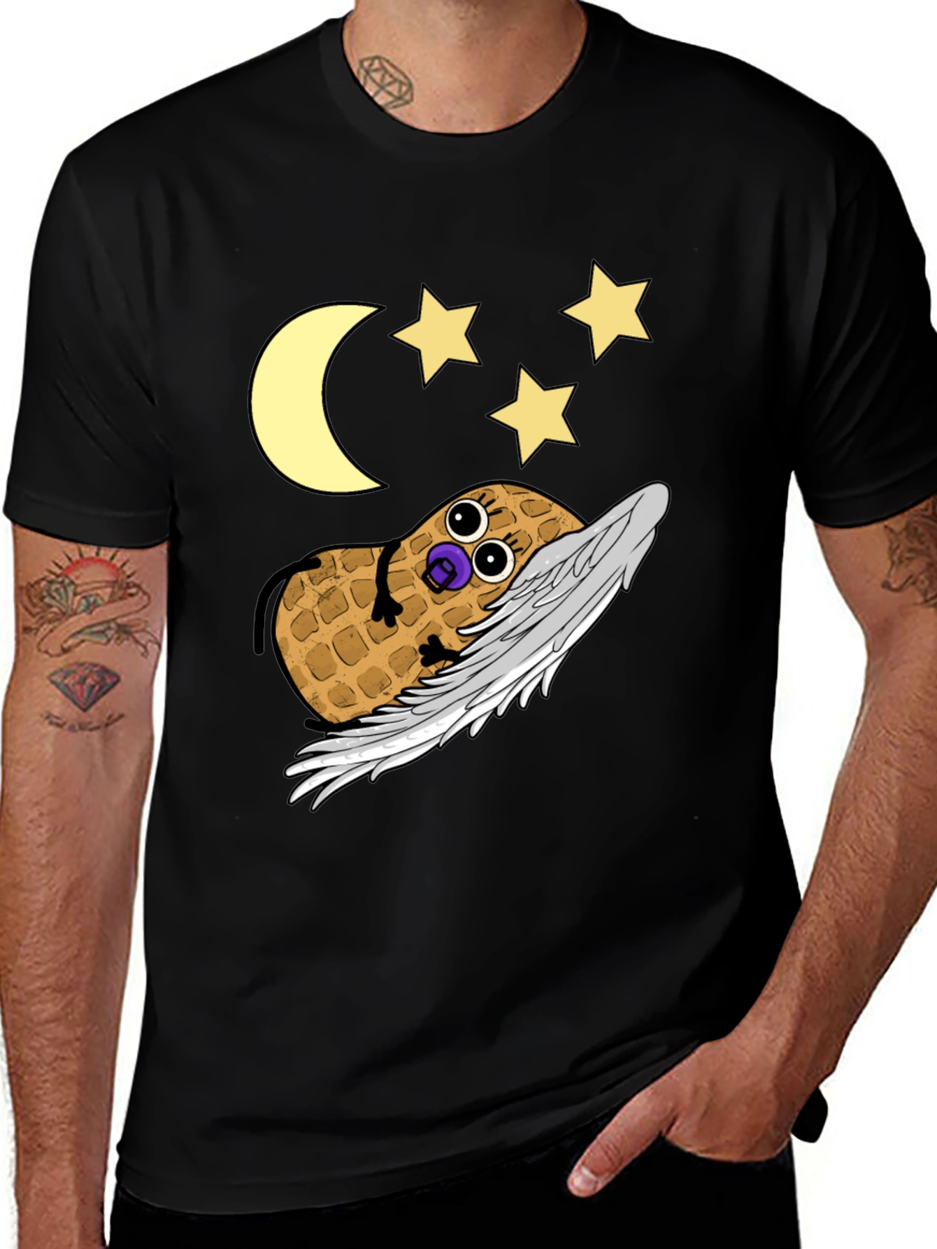 Variant 26 of Whimsical Peanut Angel Graphic Tee