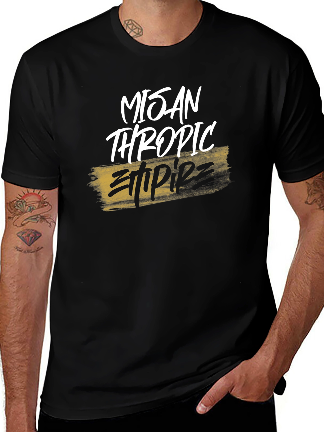 Variant 23 of Misanthropic Empire Black Graphic Tee