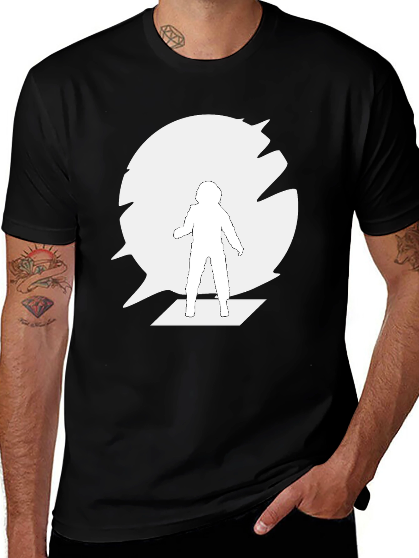 Variant 29 of Astronaut Silhouette Graphic T-Shirt
