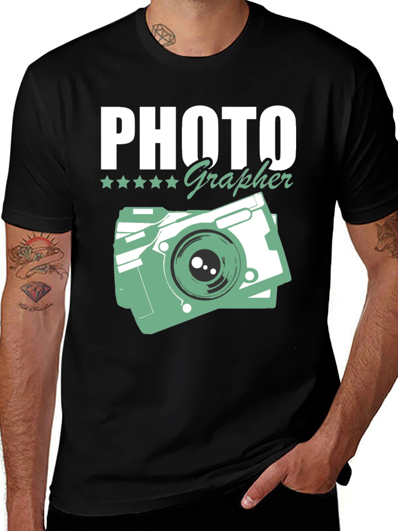 Variant 11 of Photographer Camera Graphic T-Shirt