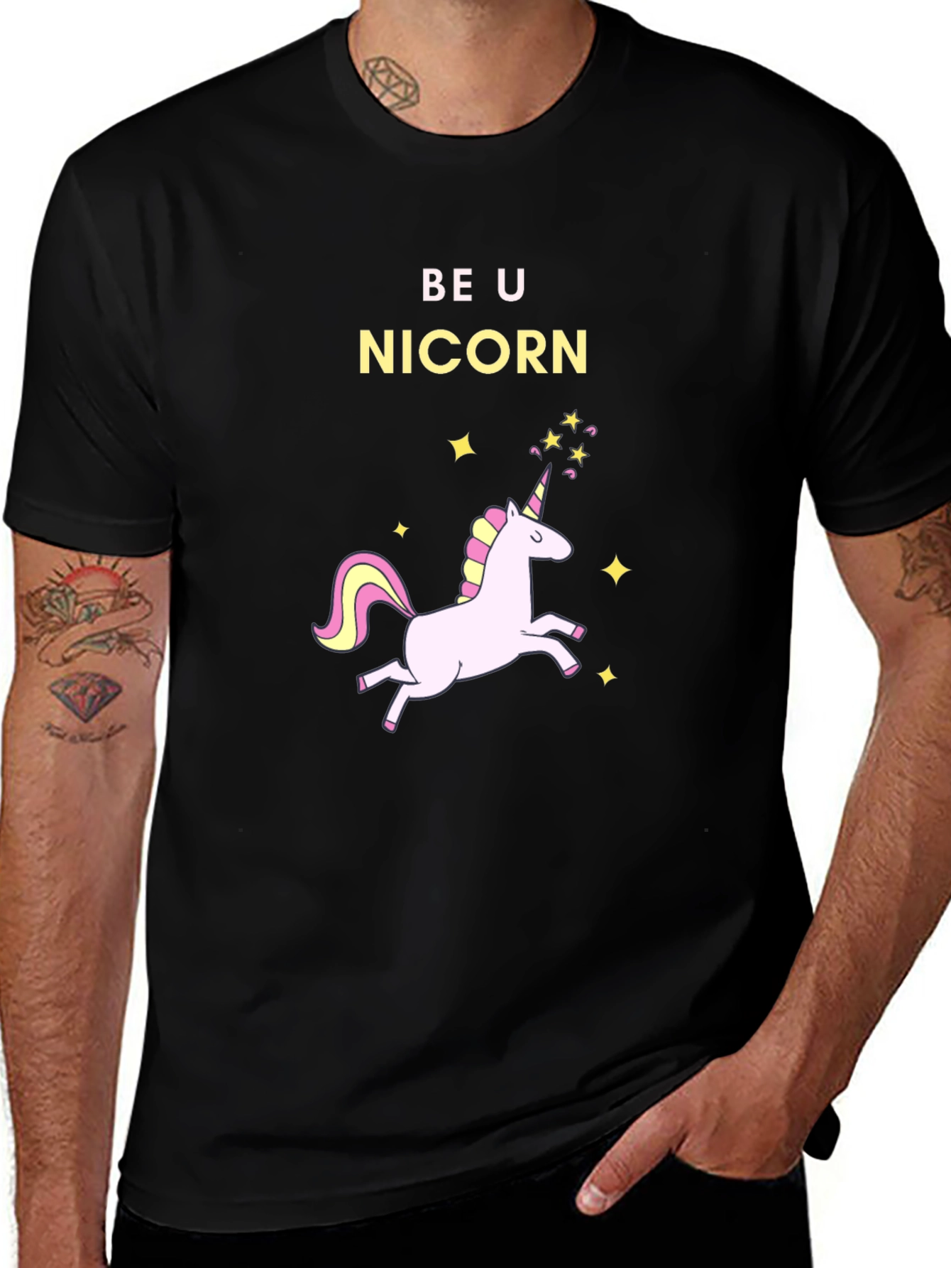 Variant 27 of Be U Nicorn Black T-Shirt