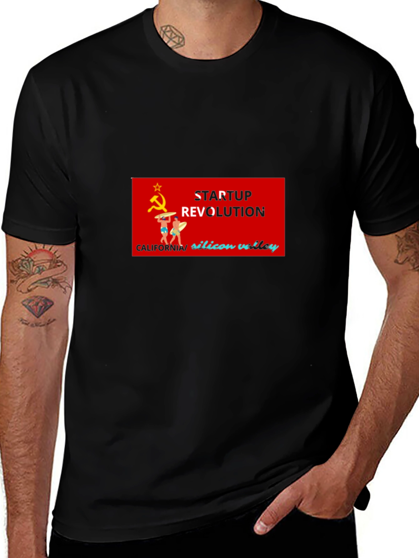 Variant 26 of Startup Revolution Tee - Silicon Valley Humor
