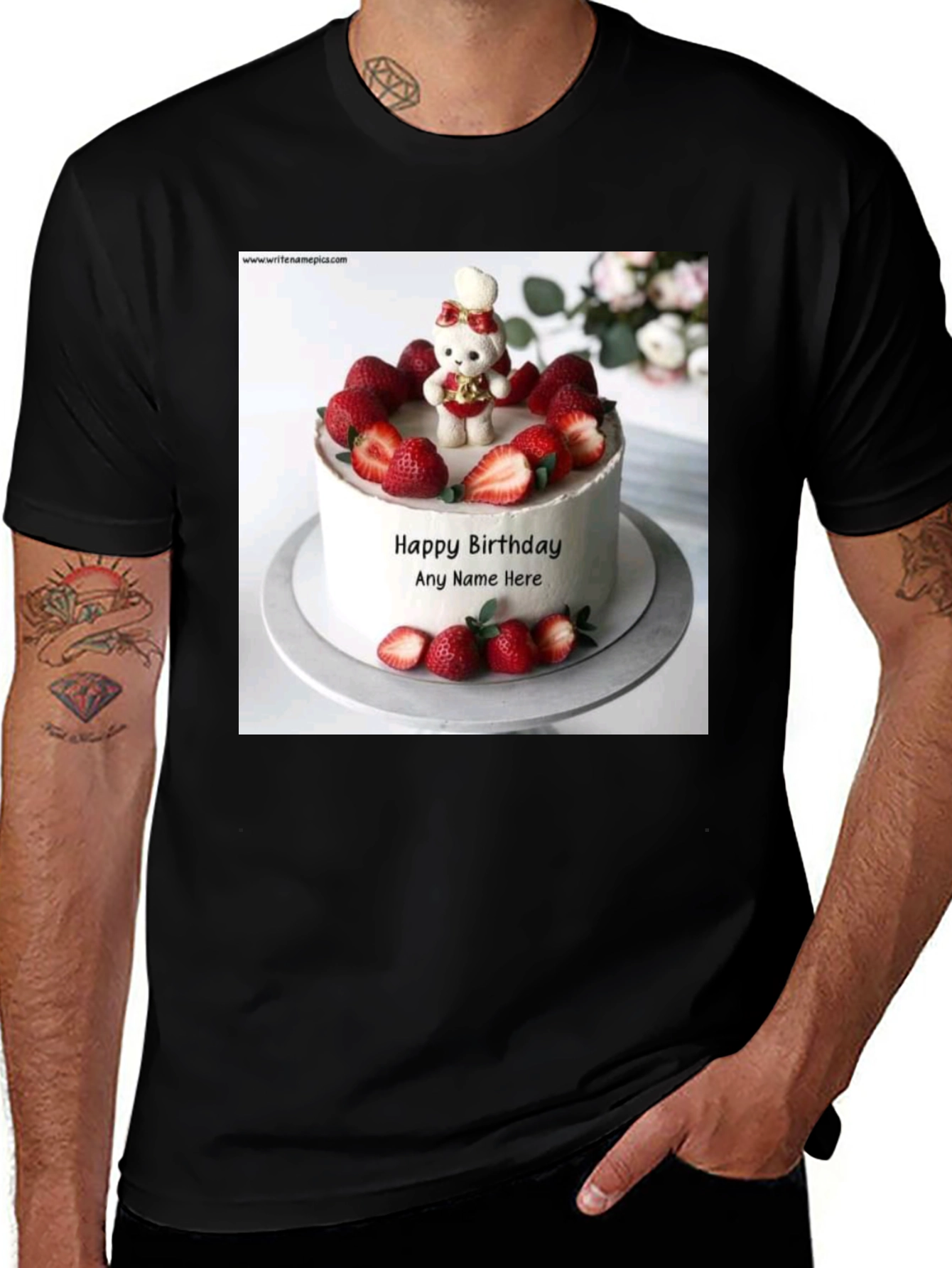 Variant 25 of Birthday Cake Graphic Tee - Celebrate in Style!