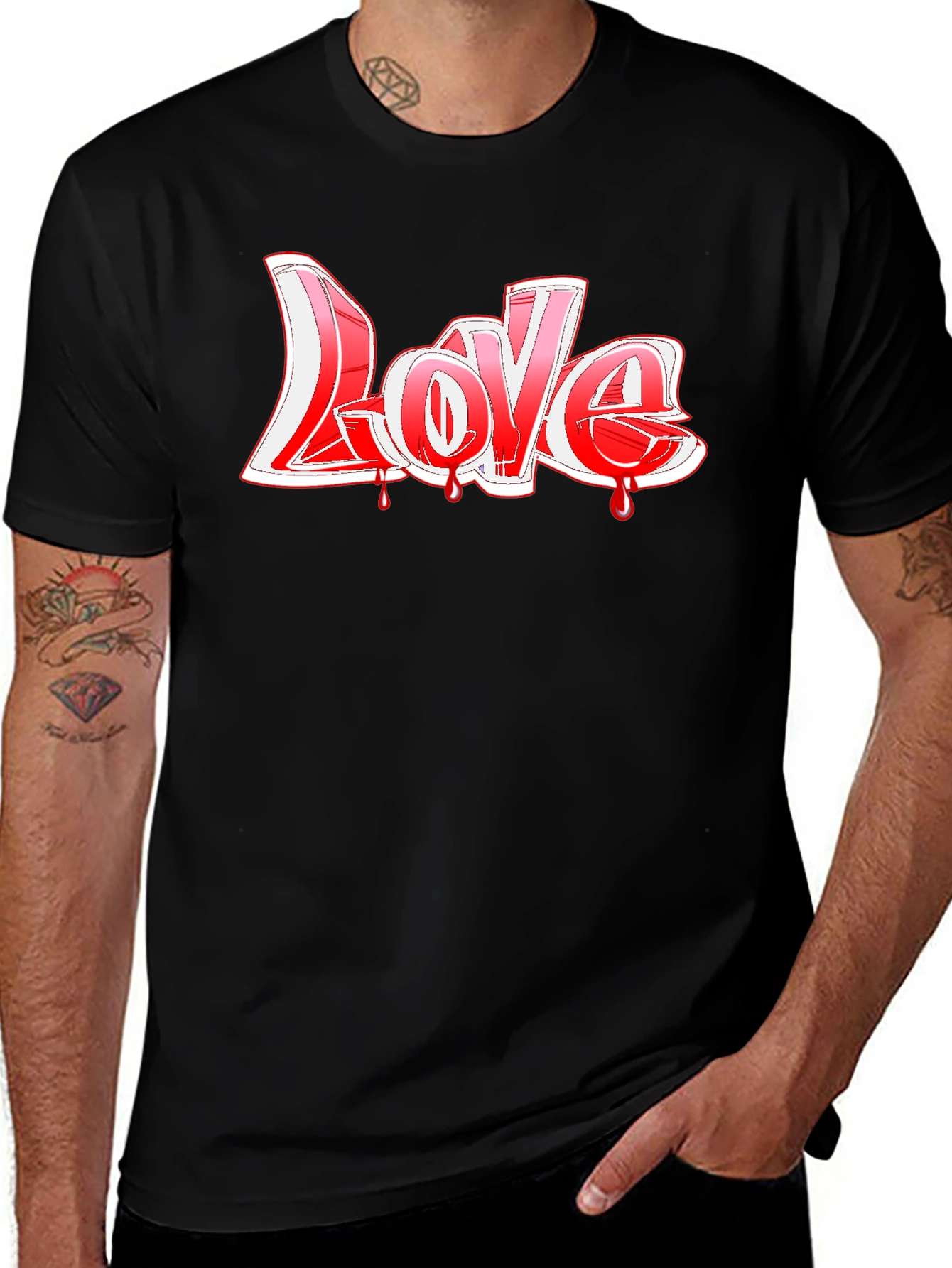 Variant 30 of Graffiti Love T-Shirt - Bold Graphic Tee