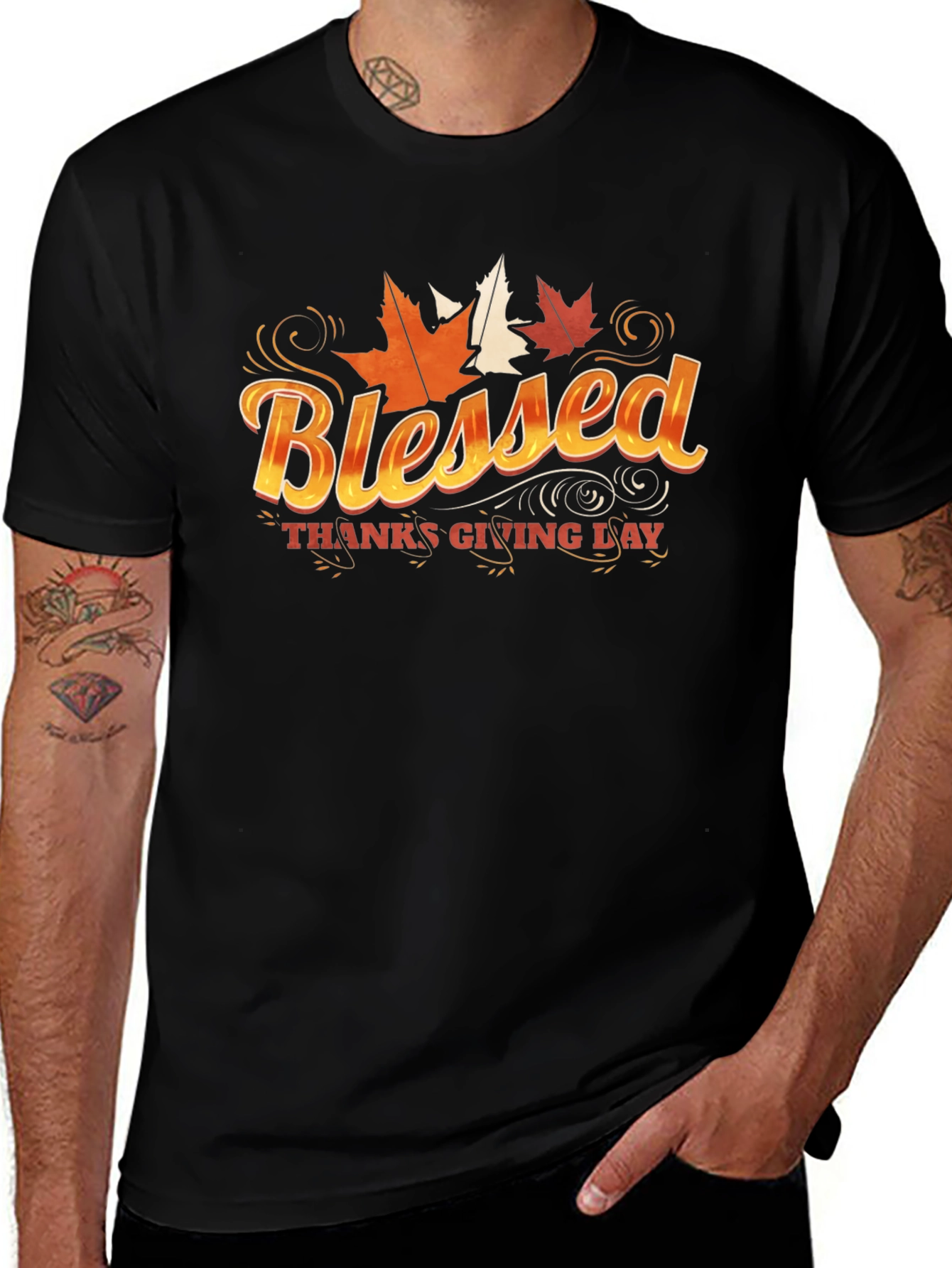 Variant 26 of Blessed Thanksgiving Day Graphic T-Shirt