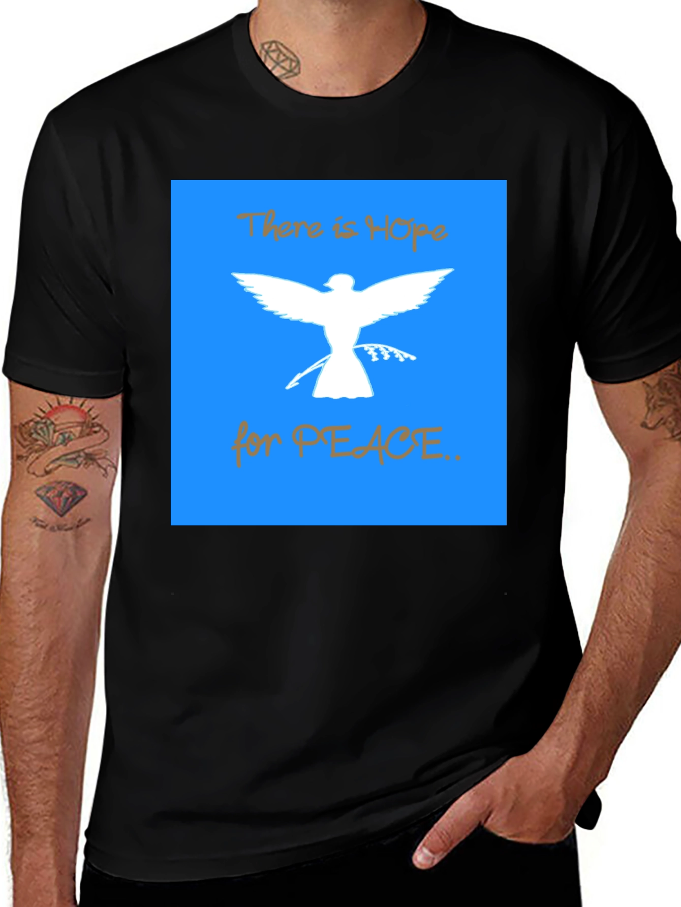 Variant 8 of Peace Dove Graphic T-Shirt - Hope for Peace Design