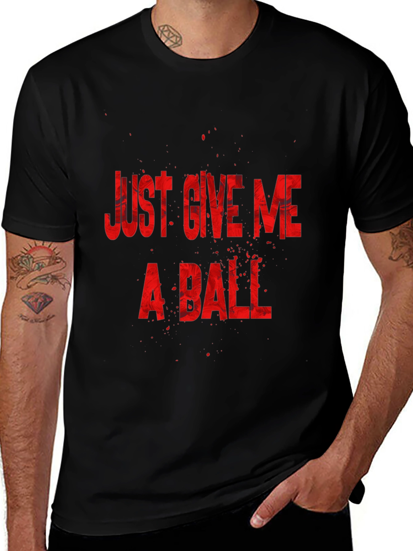 Variant 21 of Just Give Me a Ball Graphic T-Shirt