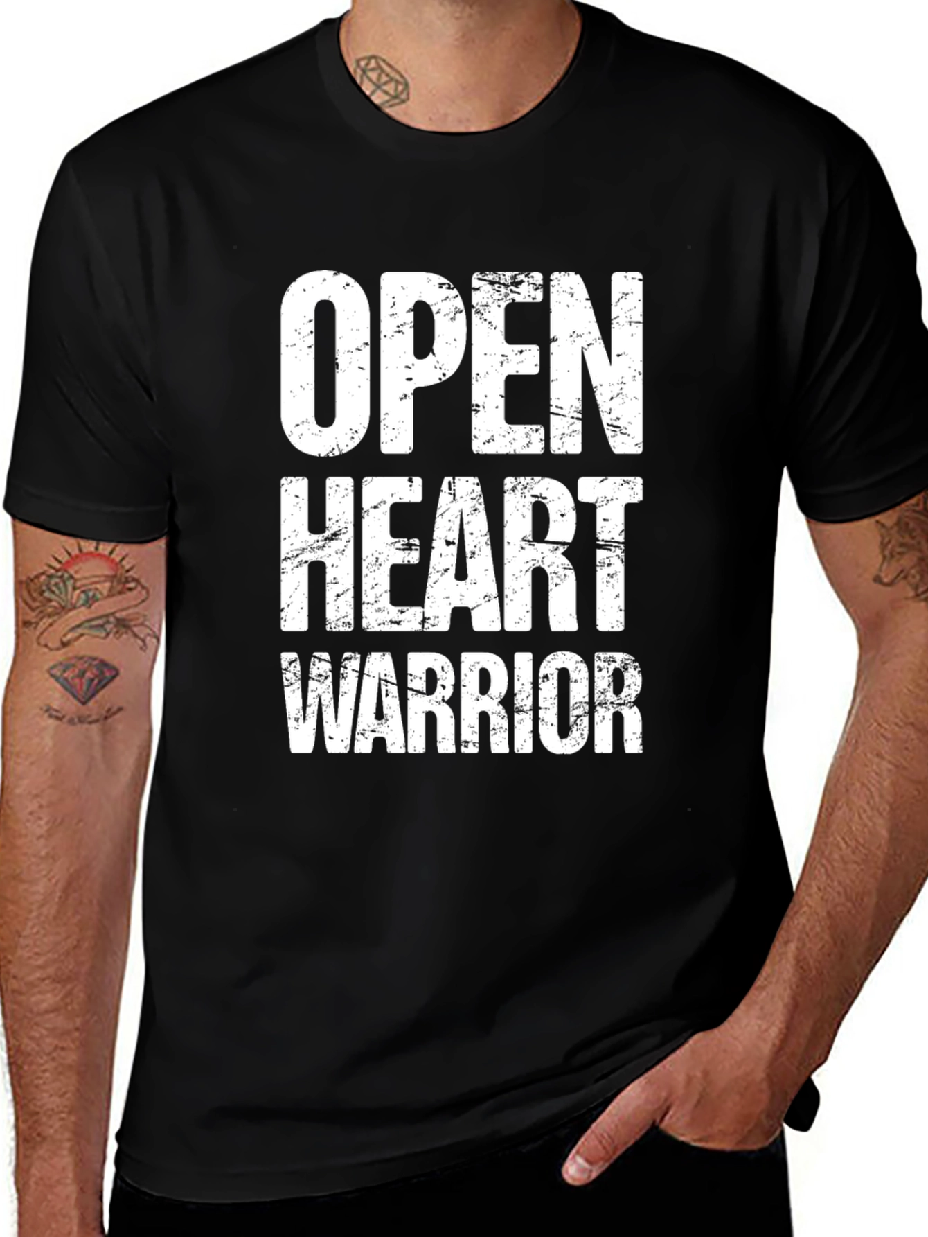 Variant 7 of Open Heart Warrior Graphic Tee