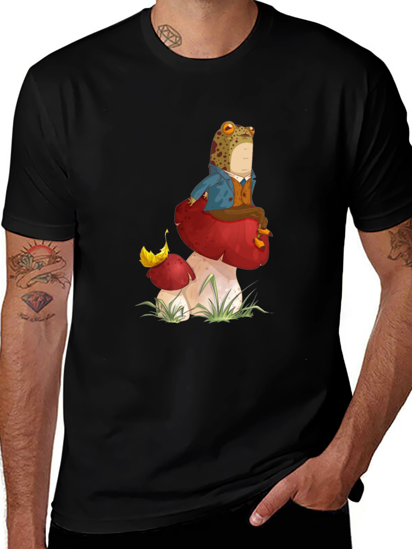 Variant 27 of Frog on Mushroom Graphic Tee