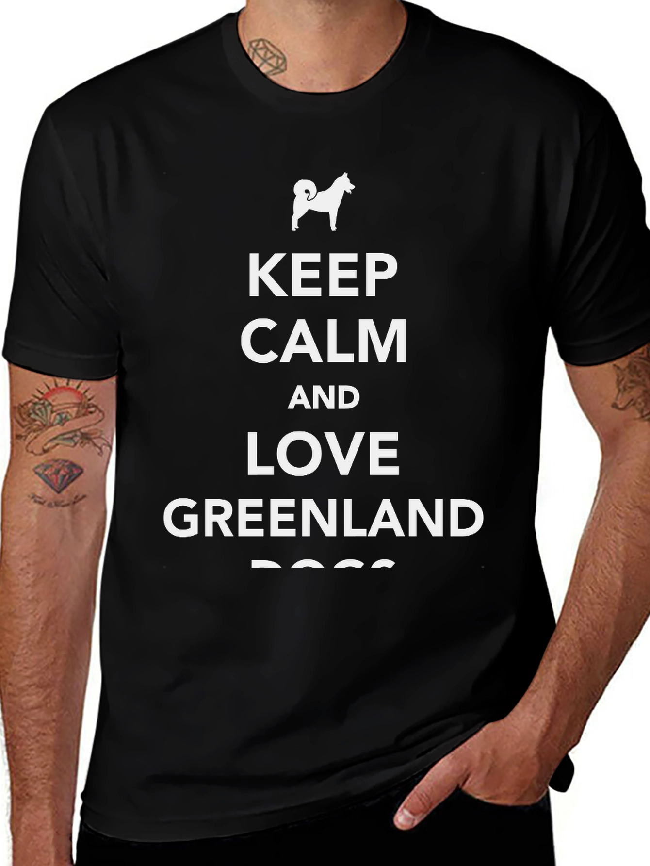 Keep Calm & Love Greenland Dog Breed T-Shirt