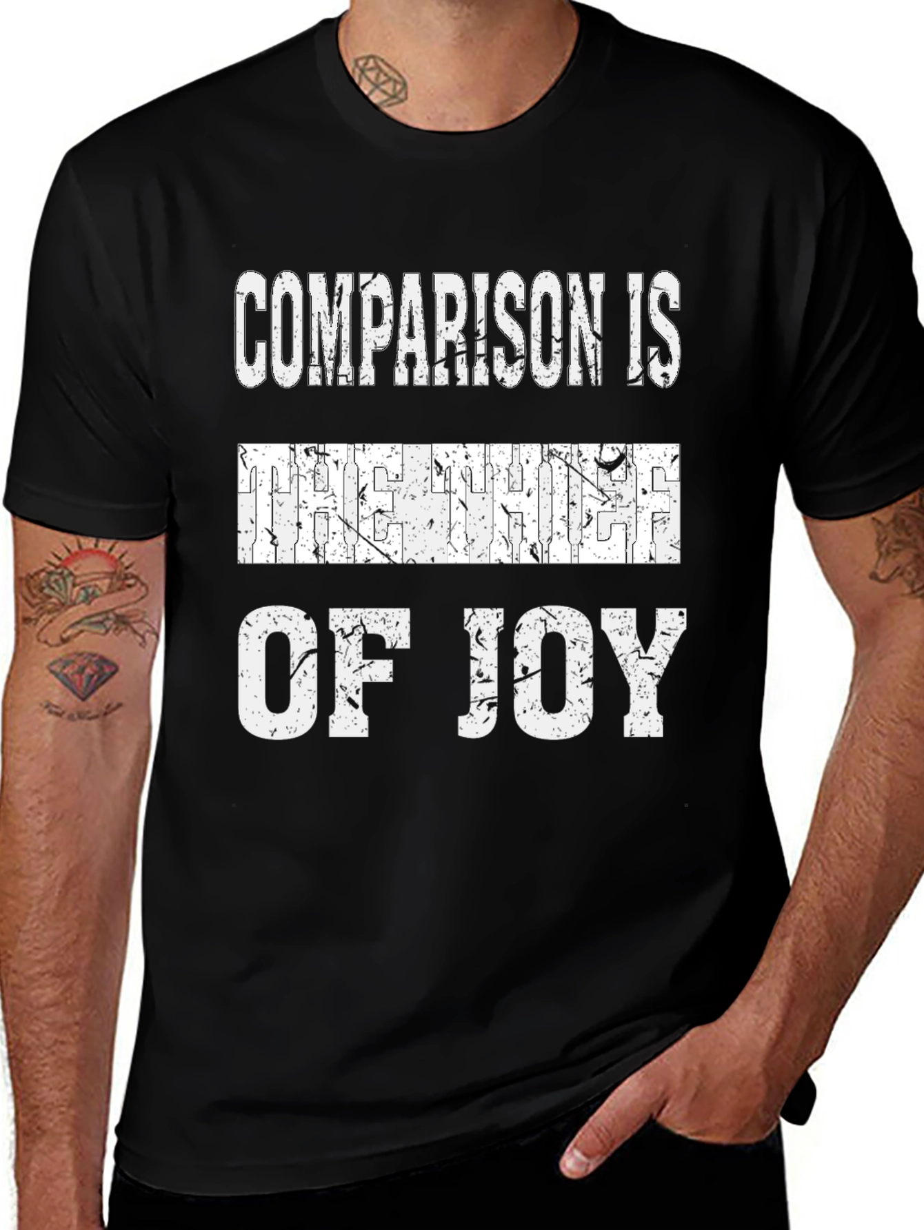 Variant 15 of Comparison is the Thief of Joy Graphic Tee