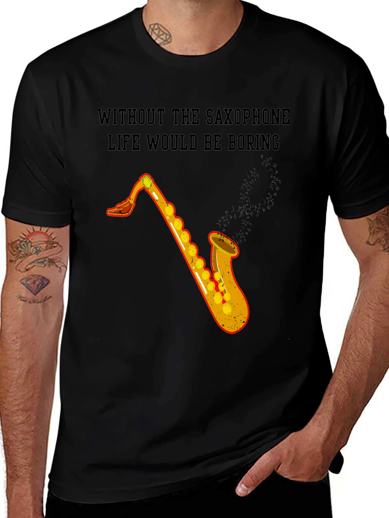 Variant 19 of Saxophone Life T-Shirt - Music Lover Tee