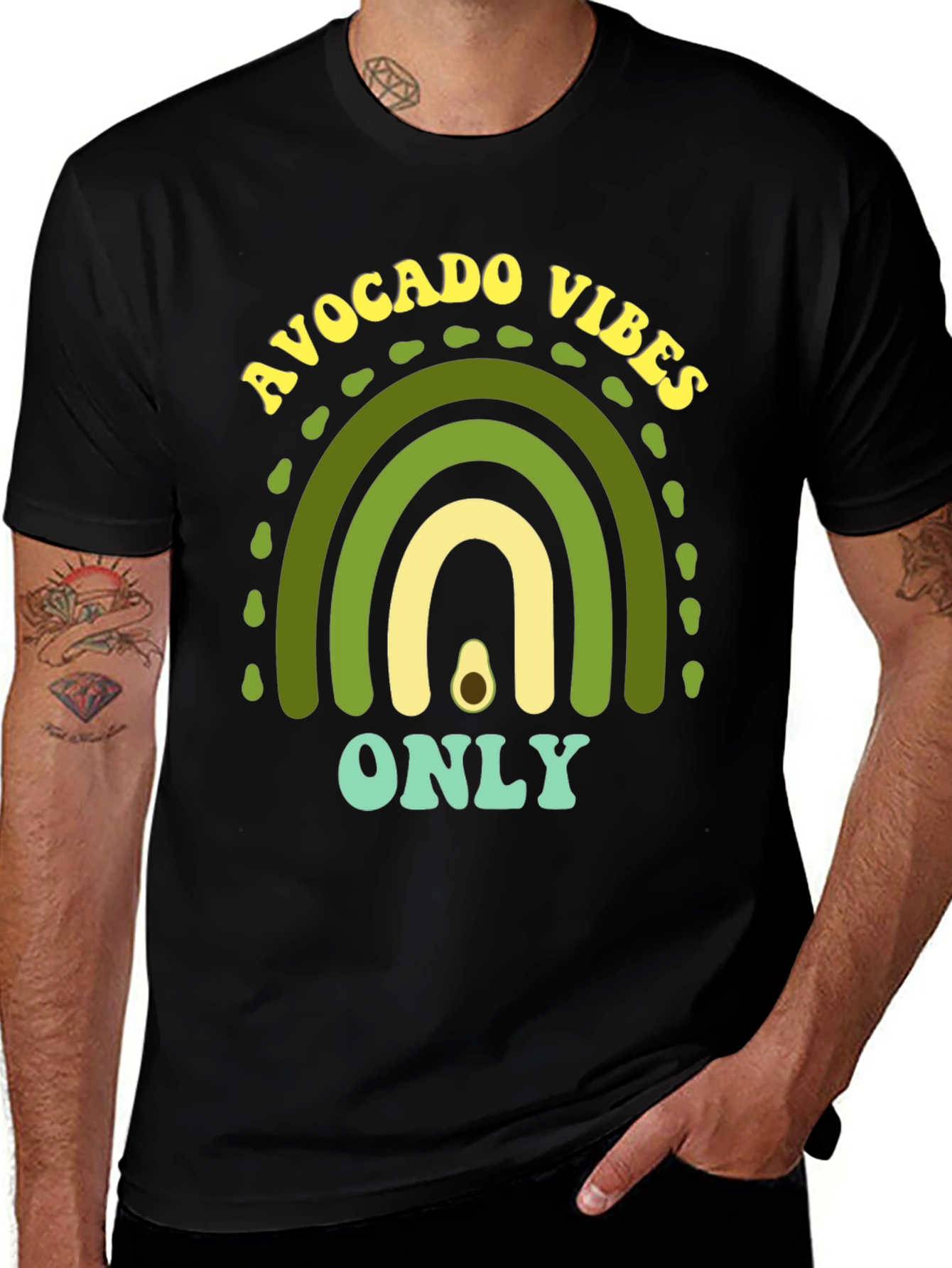 Variant 10 of Avocado Vibes Only Graphic Tee