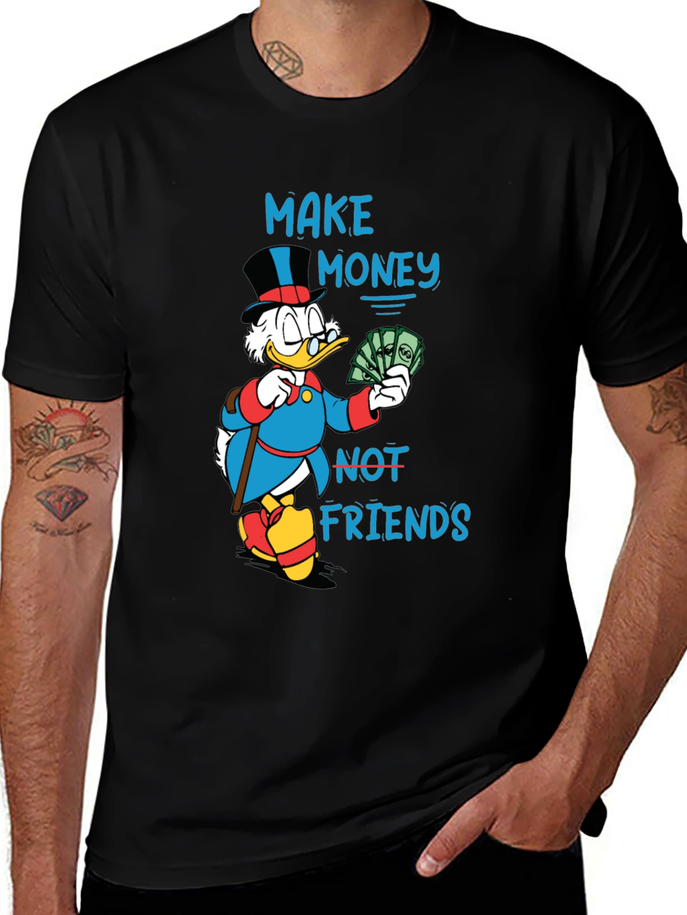 Variant 6 of Make Money Not Friends Graphic T-Shirt