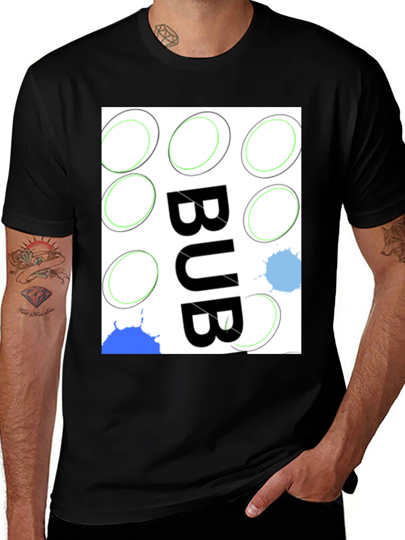 Variant 23 of Unique Graphic Tee - "BUB" Design, Casual Style