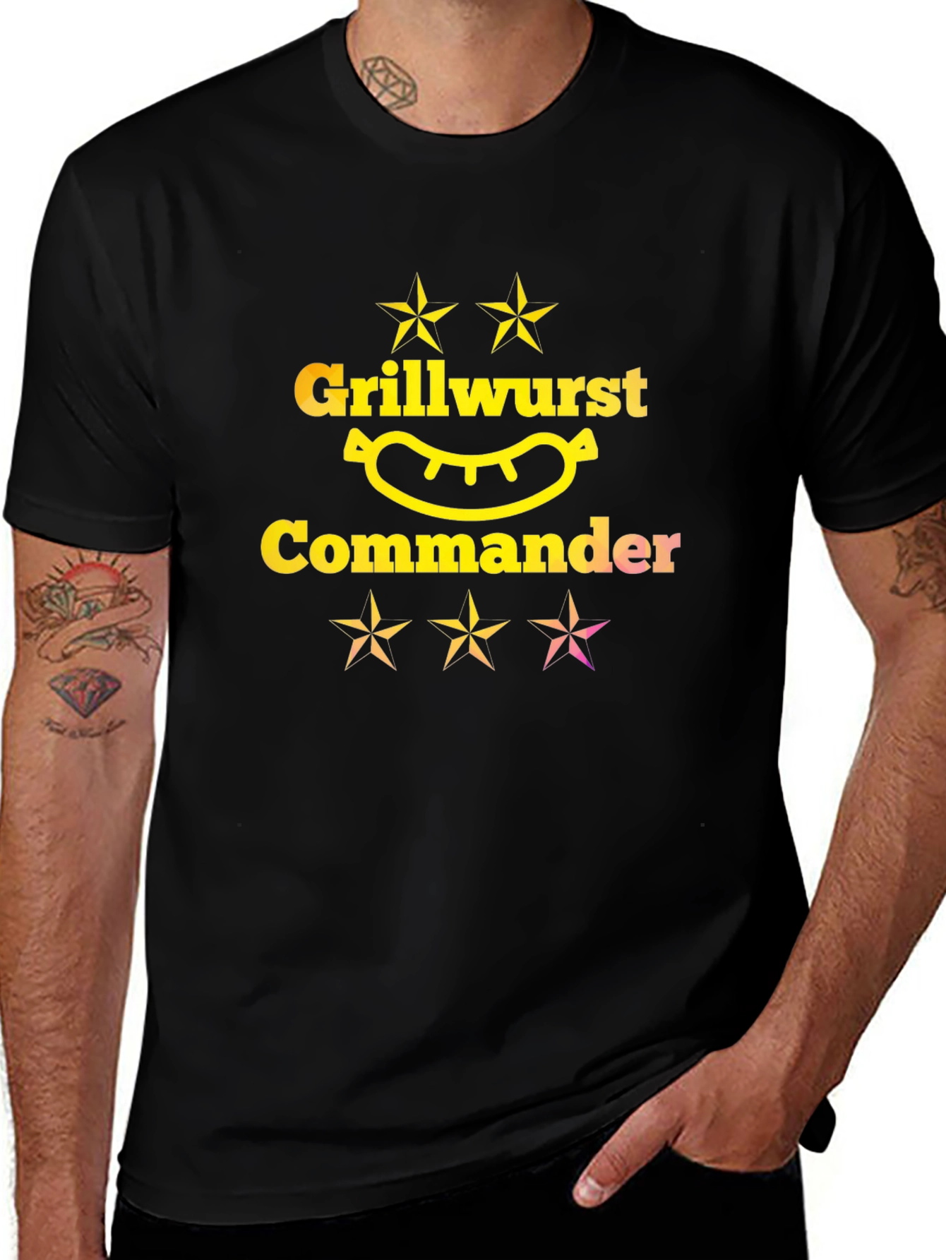 Variant 24 of Grillwurst Commander T-Shirt