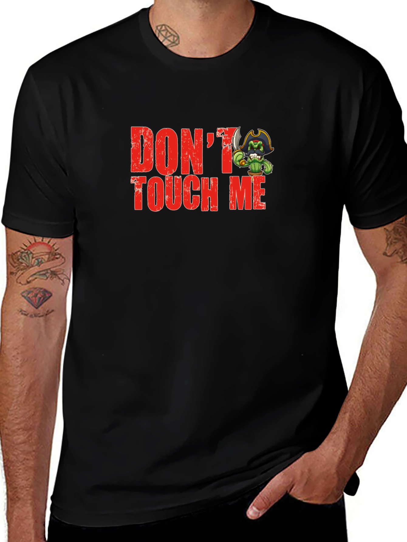 Variant 13 of Don't Touch Me Cactus Pirate Graphic T-Shirt