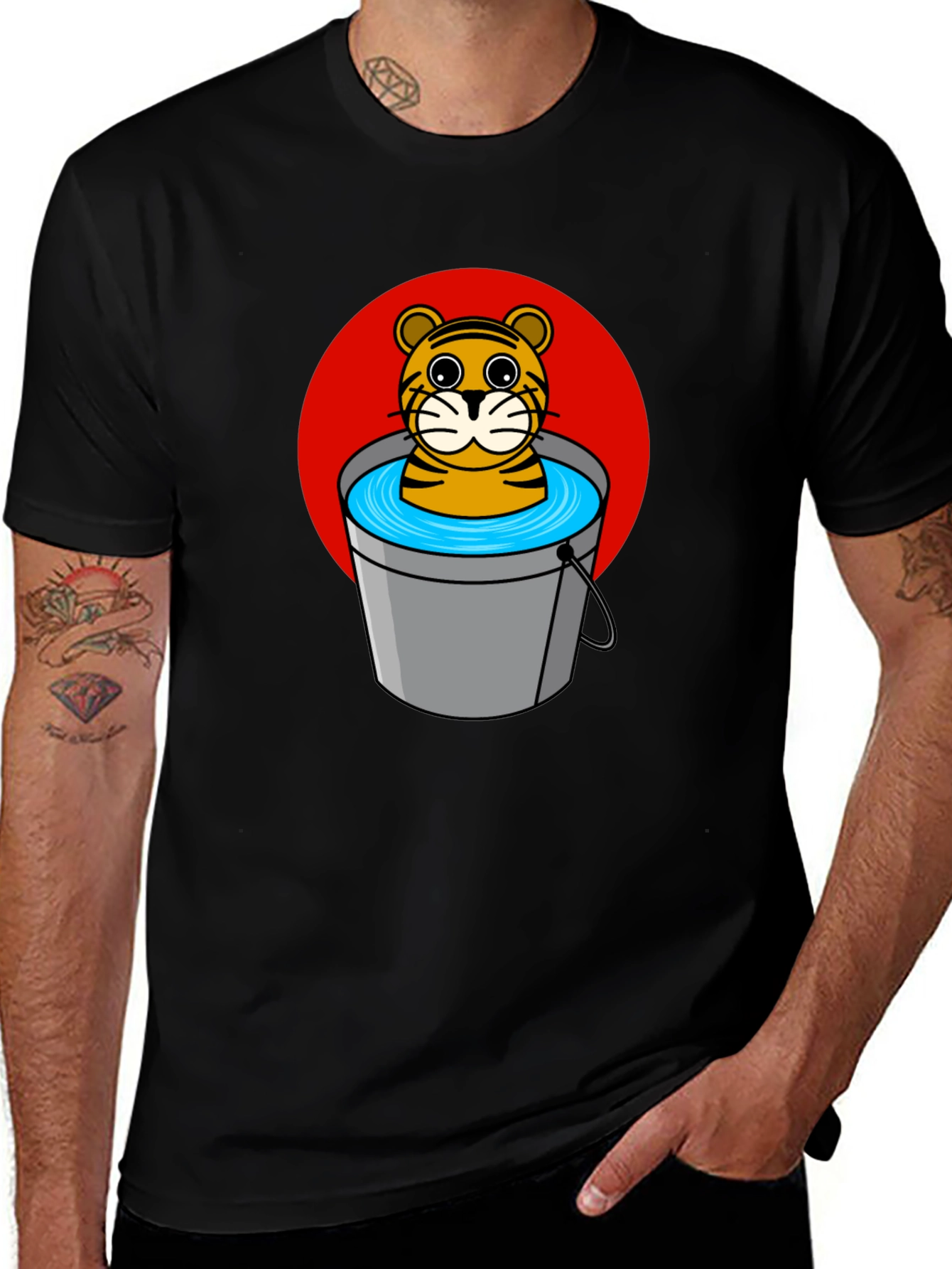 Variant 8 of Tiger in Bucket Graphic Tee