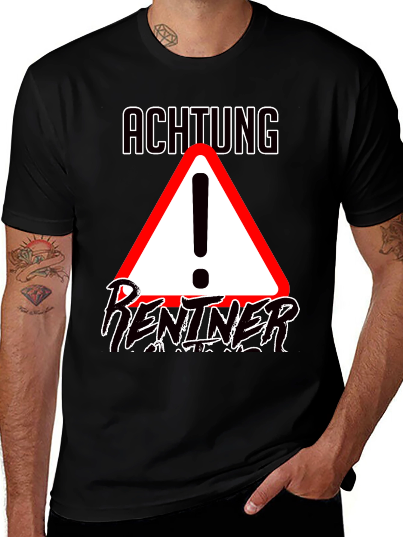 Variant 18 of Achtung Rentner T-Shirt