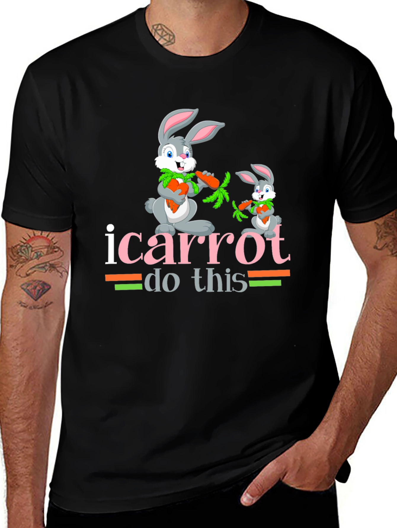 Variant 25 of I Carrot Do This T-Shirt Bunny Tee