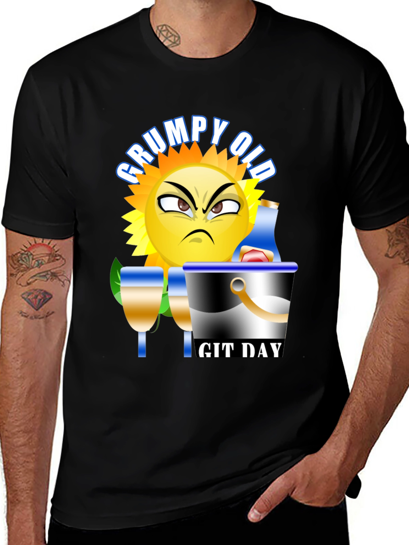 Grumpy Old Git Day T-Shirt - Funny Humor