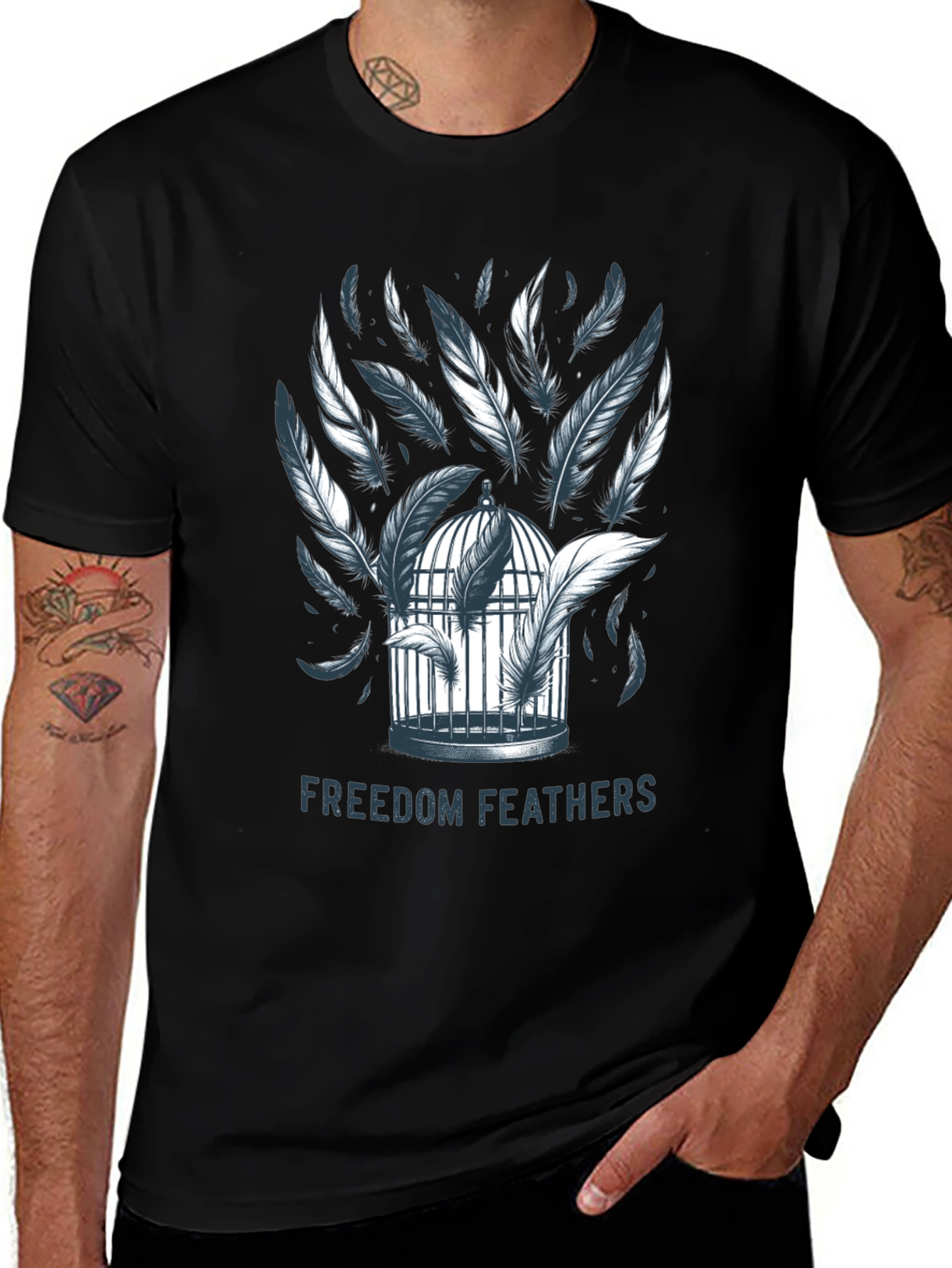 Variant 27 of Freedom Feathers Graphic T-Shirt