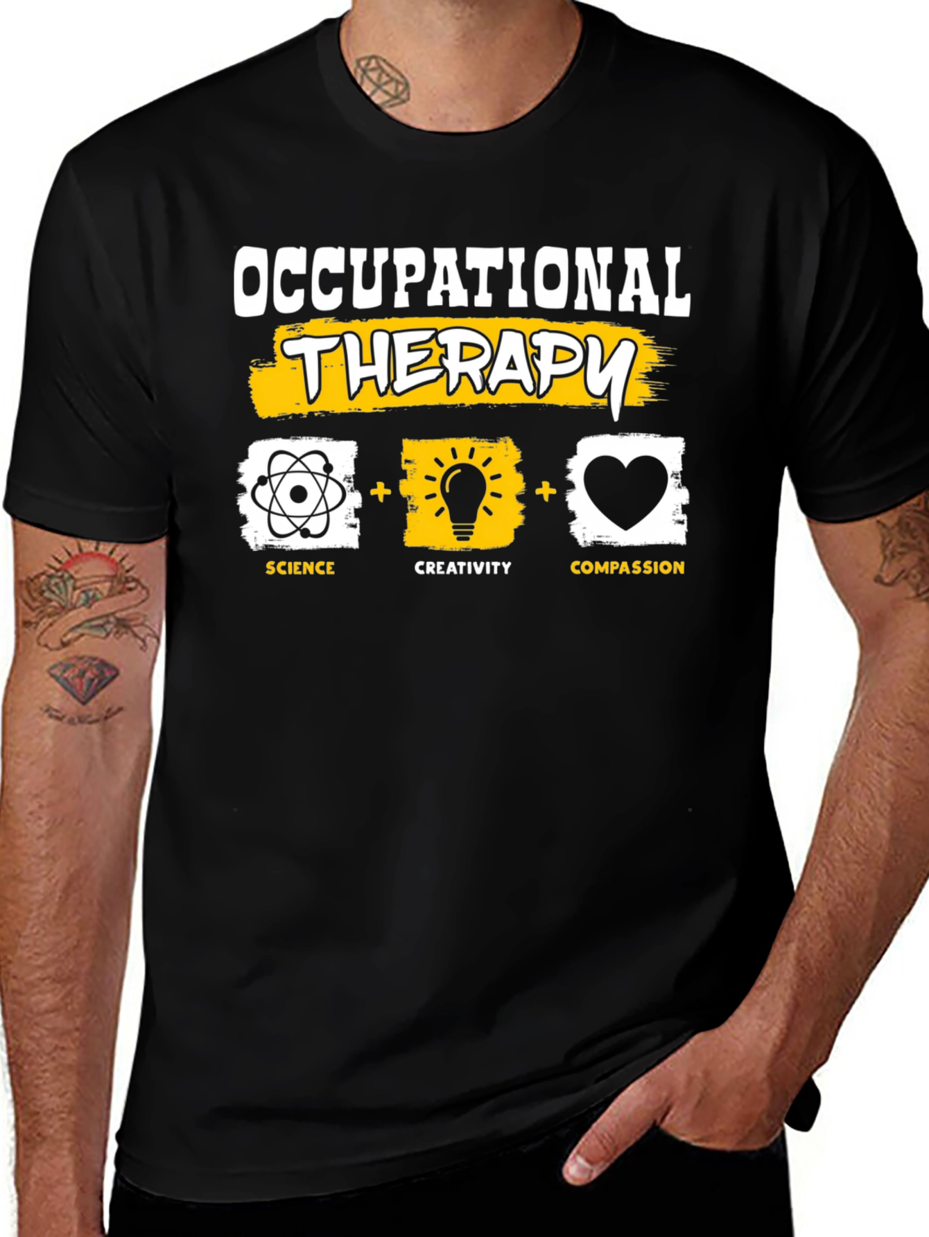 Variant 8 of Occupational Therapy T-Shirt - Science Creativity Compassion