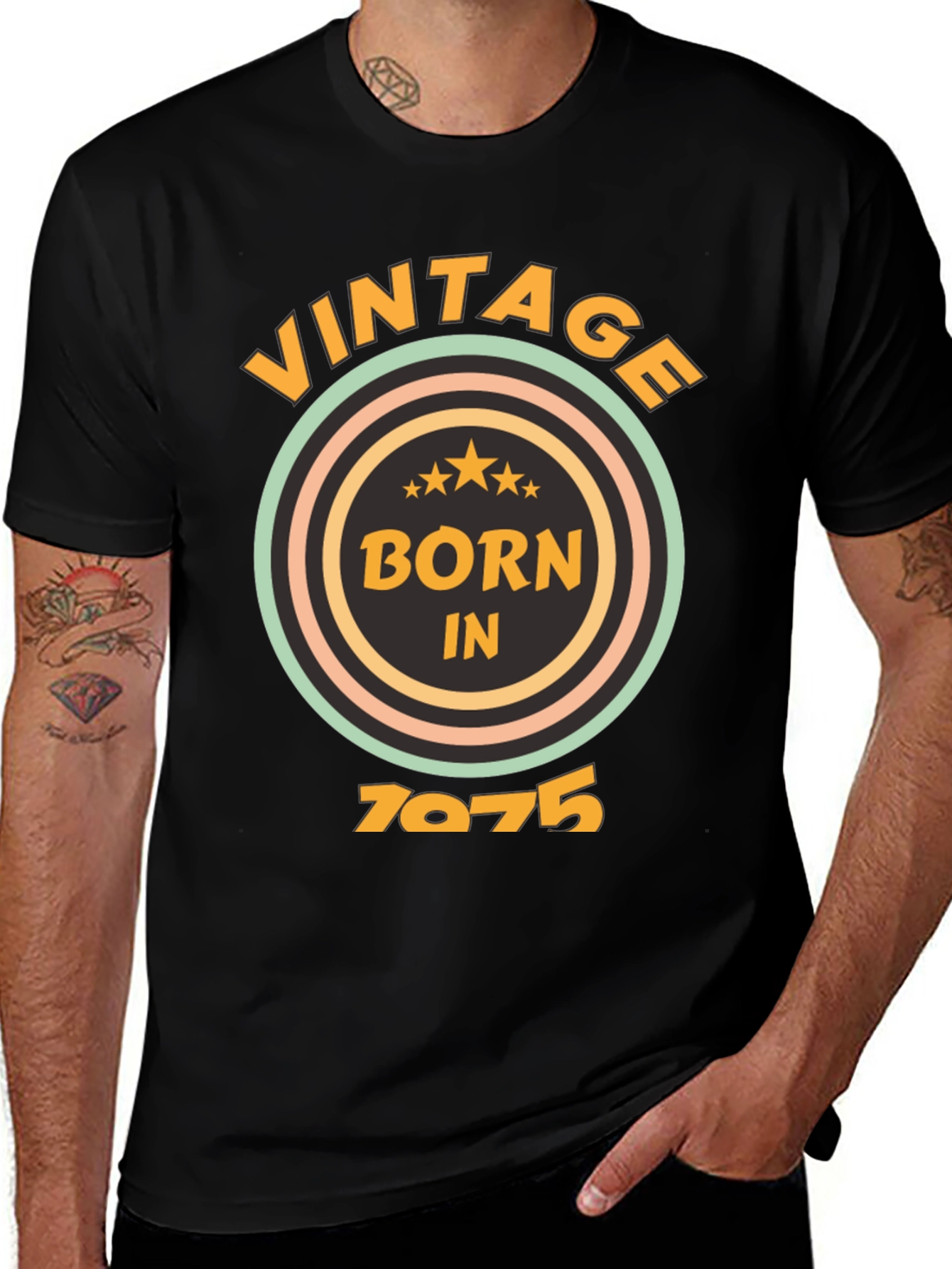 Variant 26 of Vintage Born In 1975 Graphic Tee