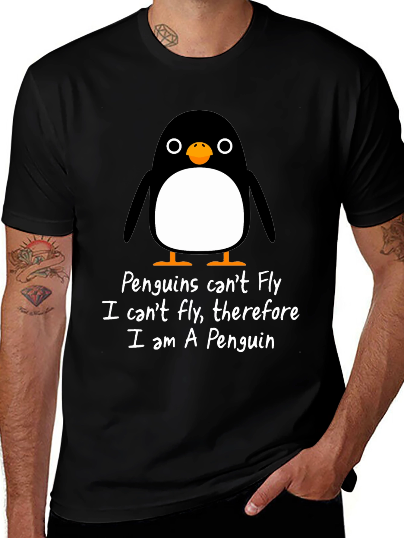 Variant 25 of Penguin Logic Funny T-Shirt