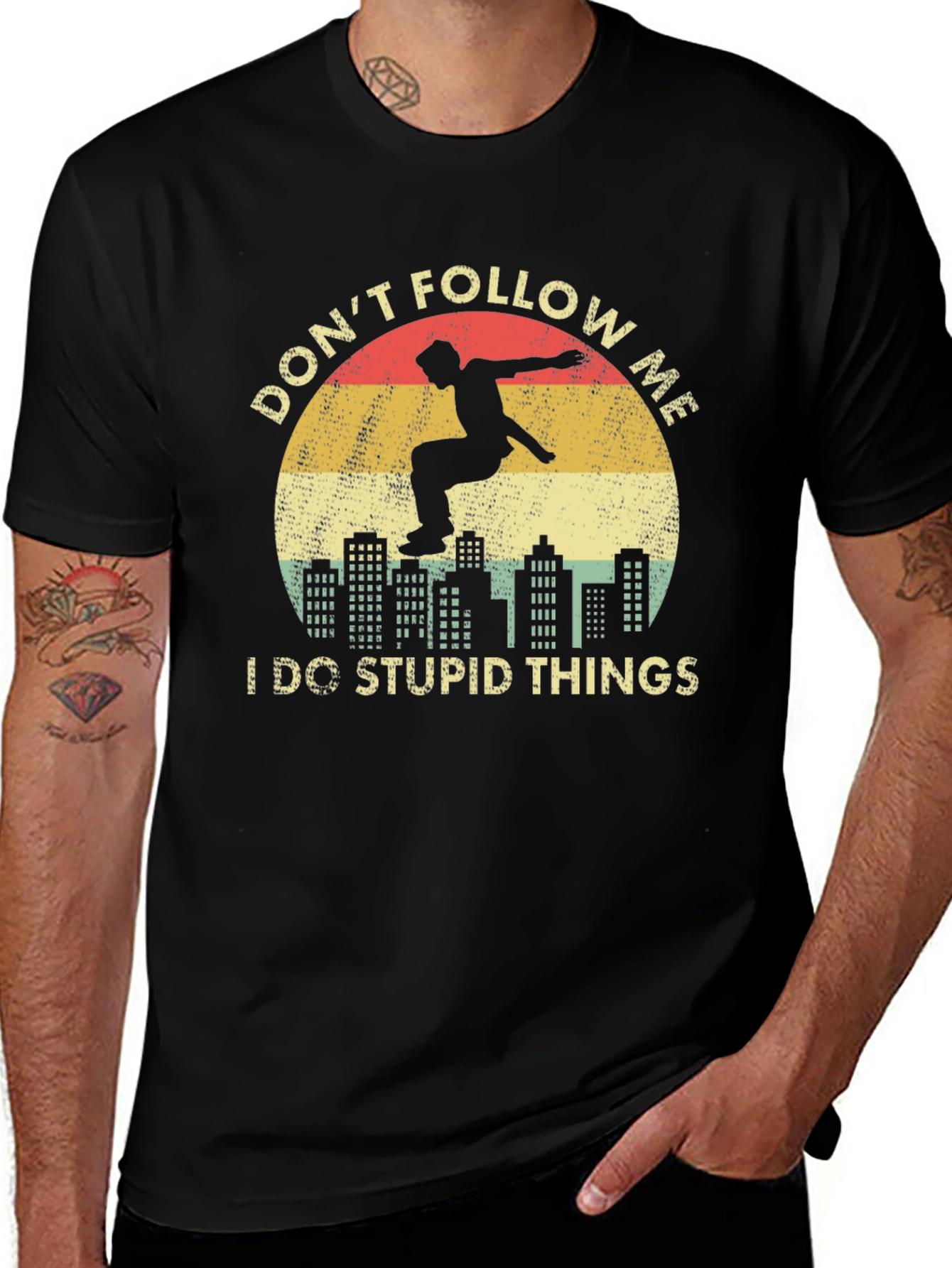 Variant 18 of Don't Follow Me T-Shirt - Urban Parkour Design