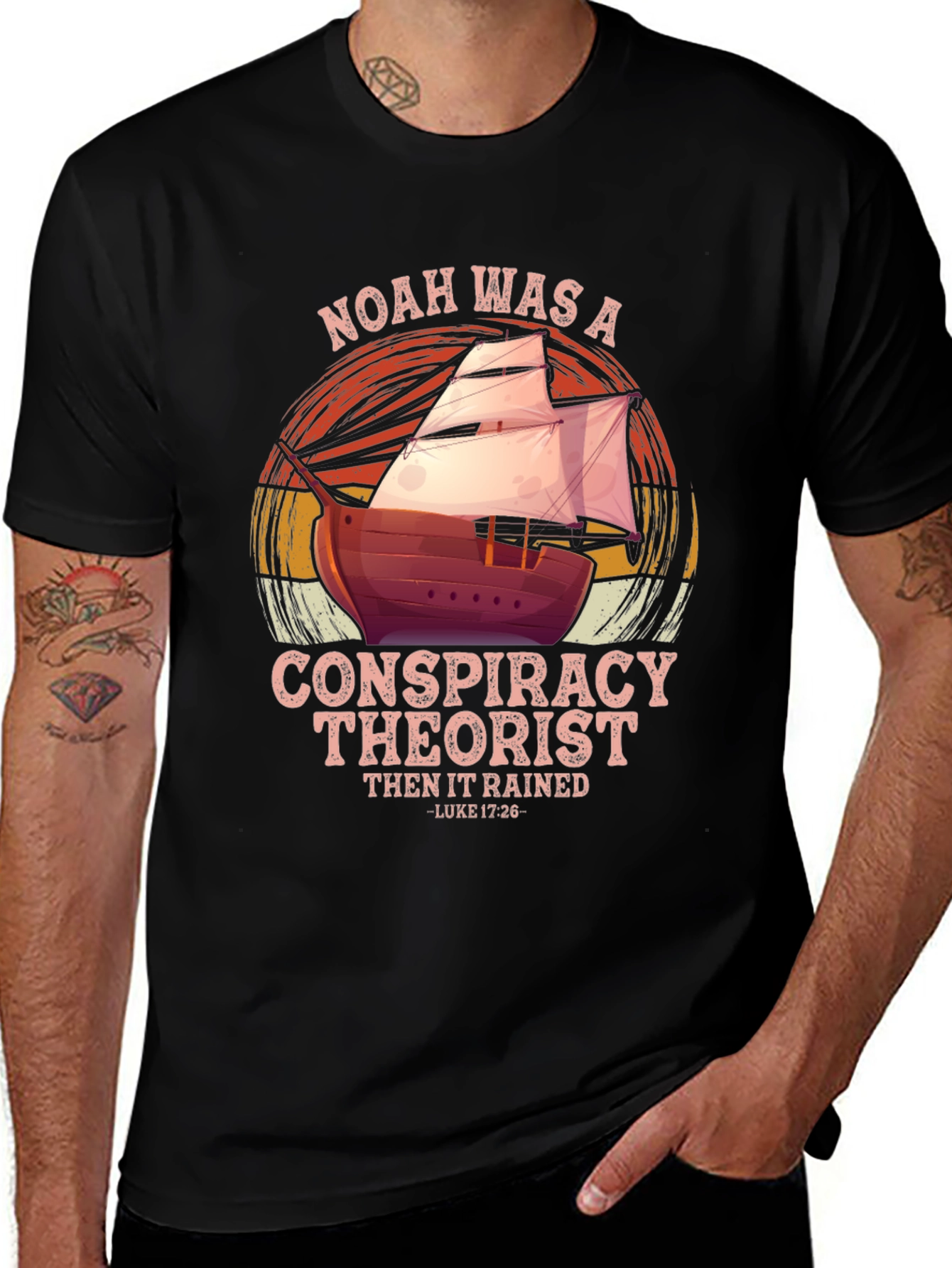 Variant 30 of Noah Conspiracy Theorist Graphic T-Shirt