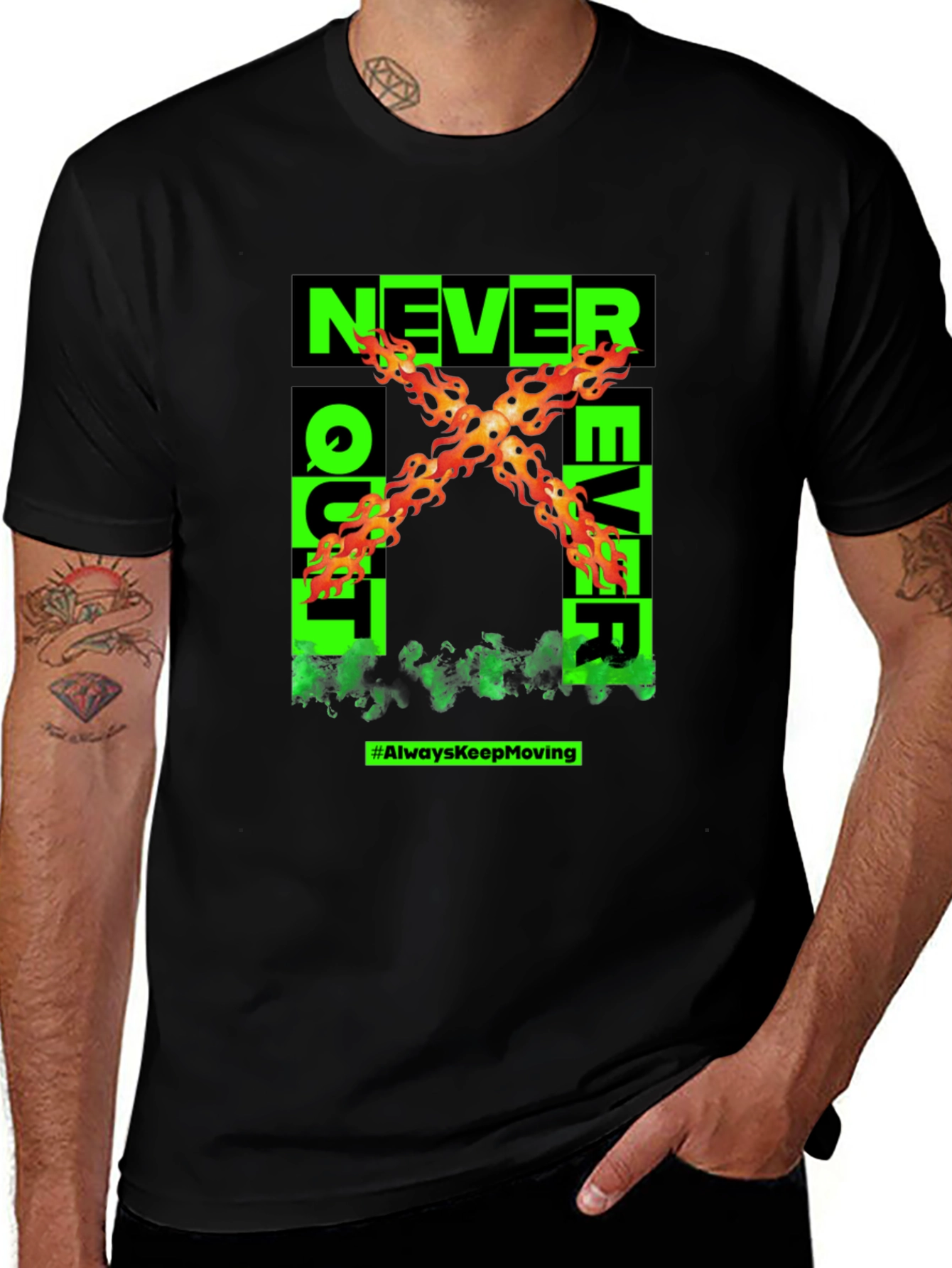 Variant 20 of Never Quit Ever Graphic T-Shirt