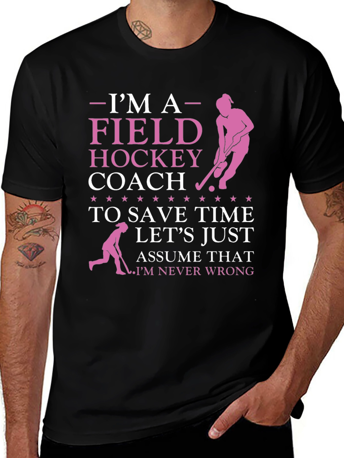 Variant 24 of Field Hockey Coach T-Shirt - Funny Gift