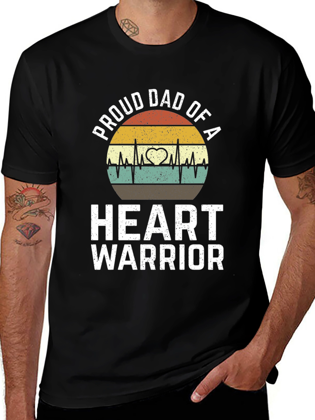 Variant 4 of Proud Dad of a Heart Warrior T-Shirt