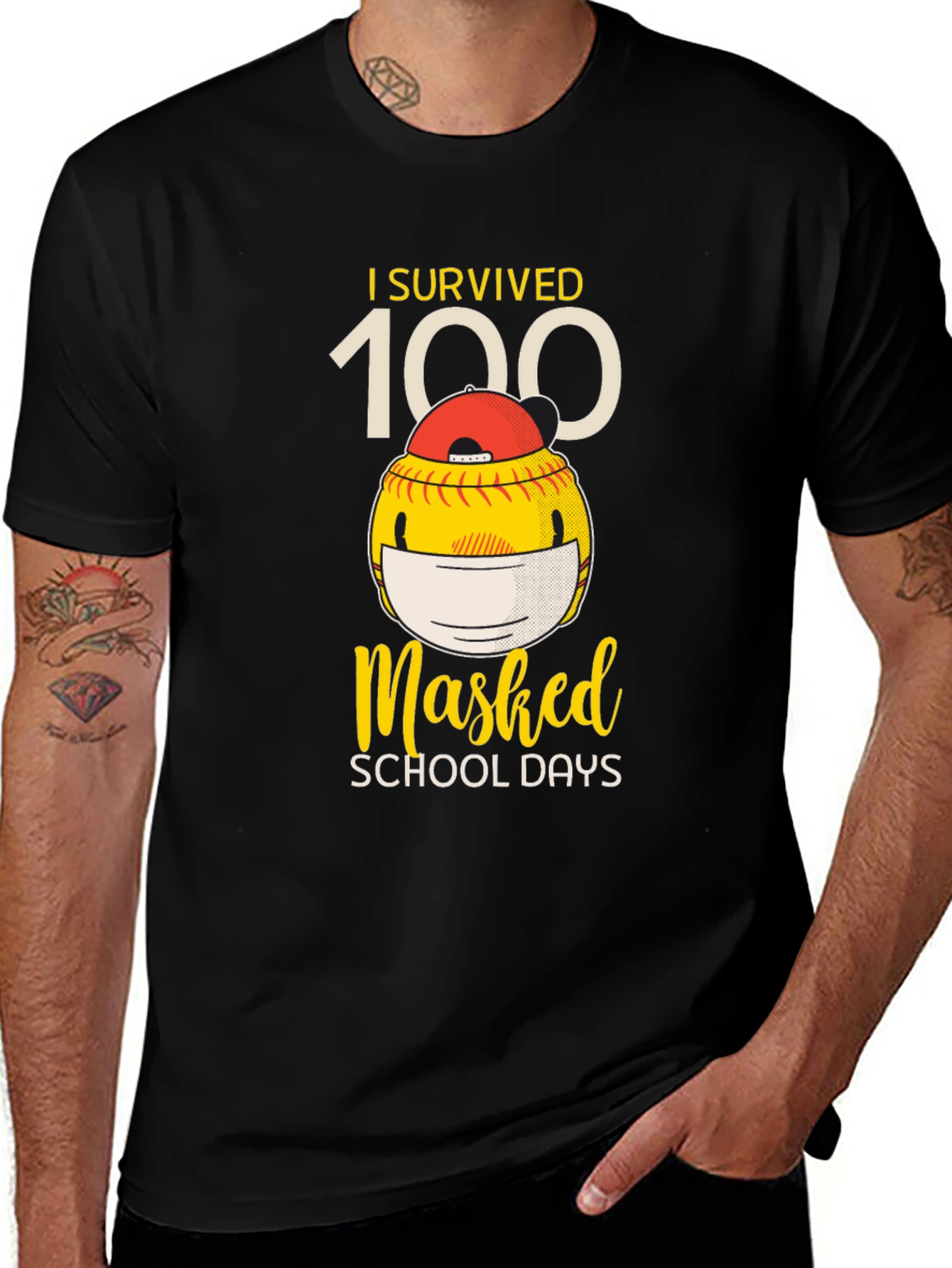 I Survived 100 Masked School Days T-Shirt