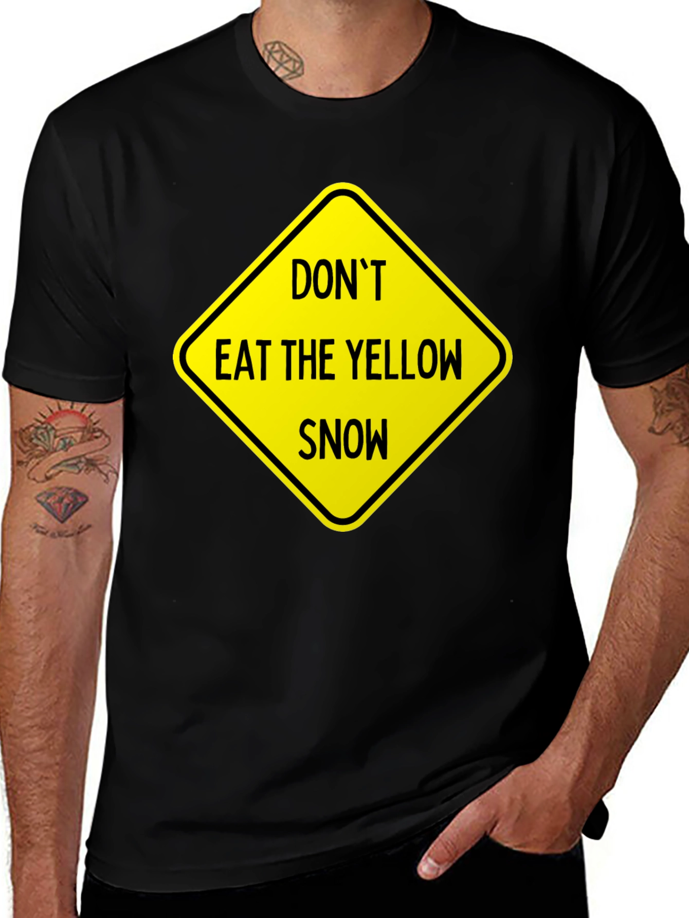 Variant 5 of Don't Eat Yellow Snow Graphic Tee