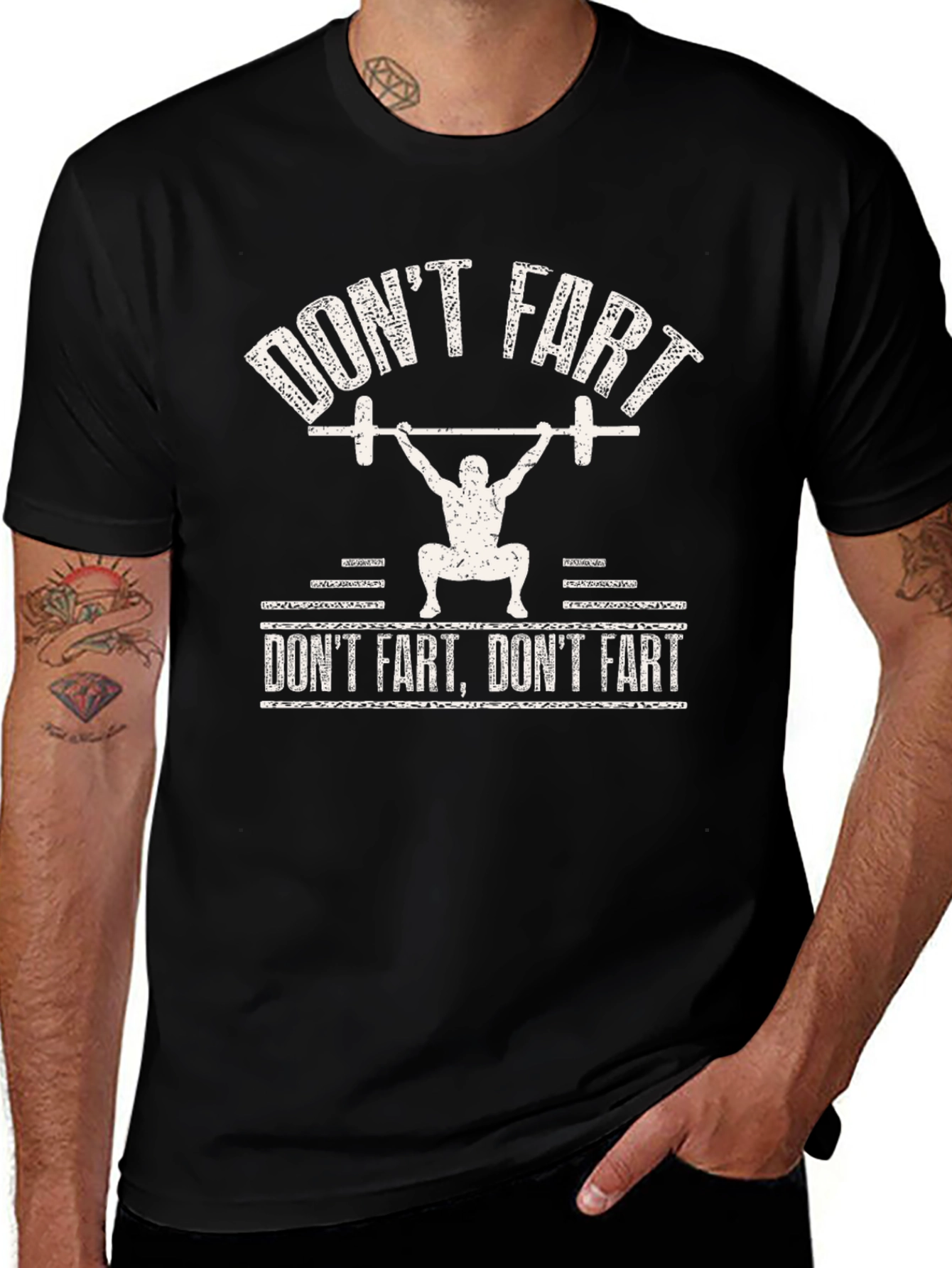 Variant 25 of Don't Fart Gym T-Shirt - Funny Workout Tee
