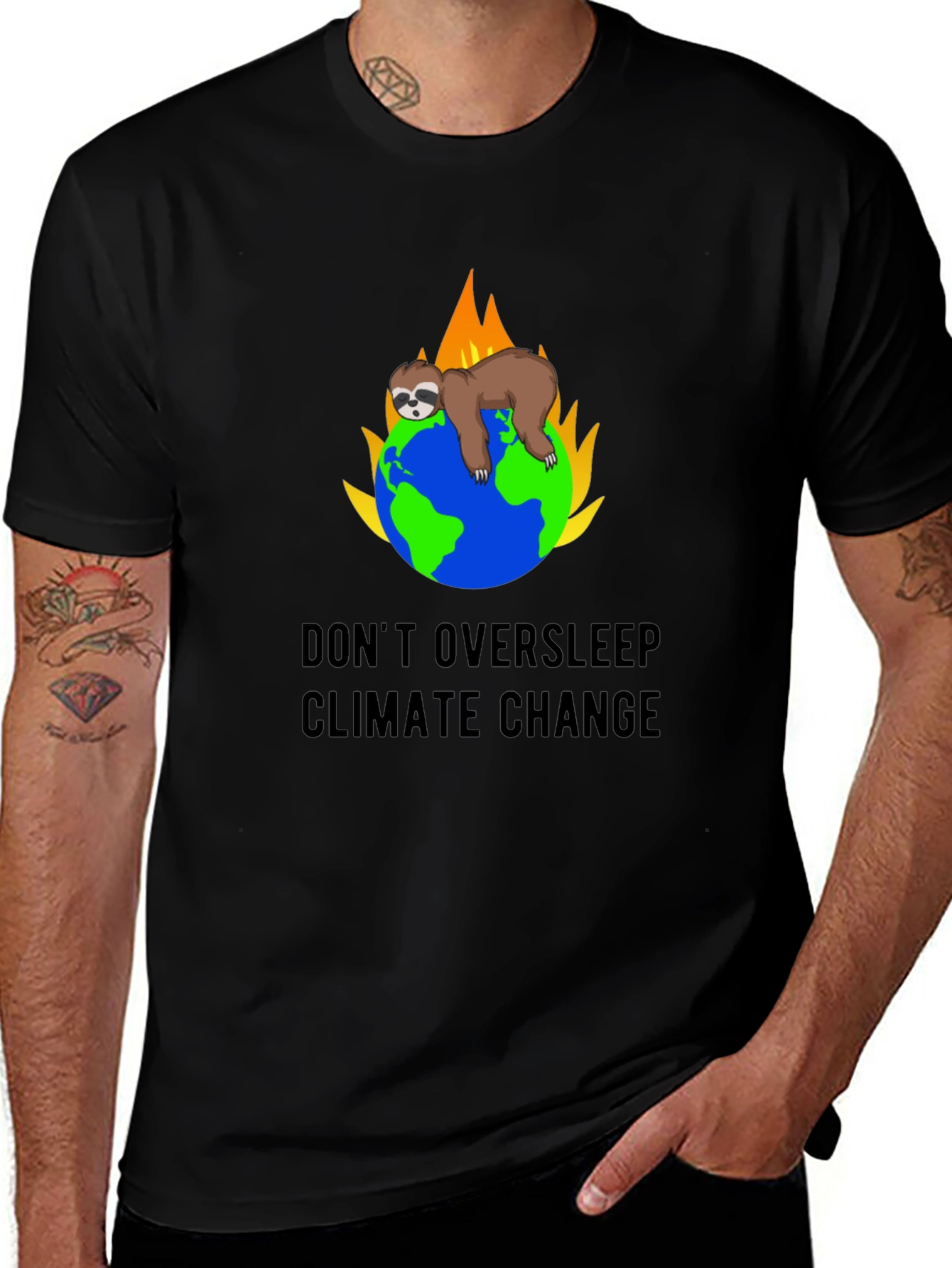 Variant 30 of Don't Oversleep Climate Change T-Shirt